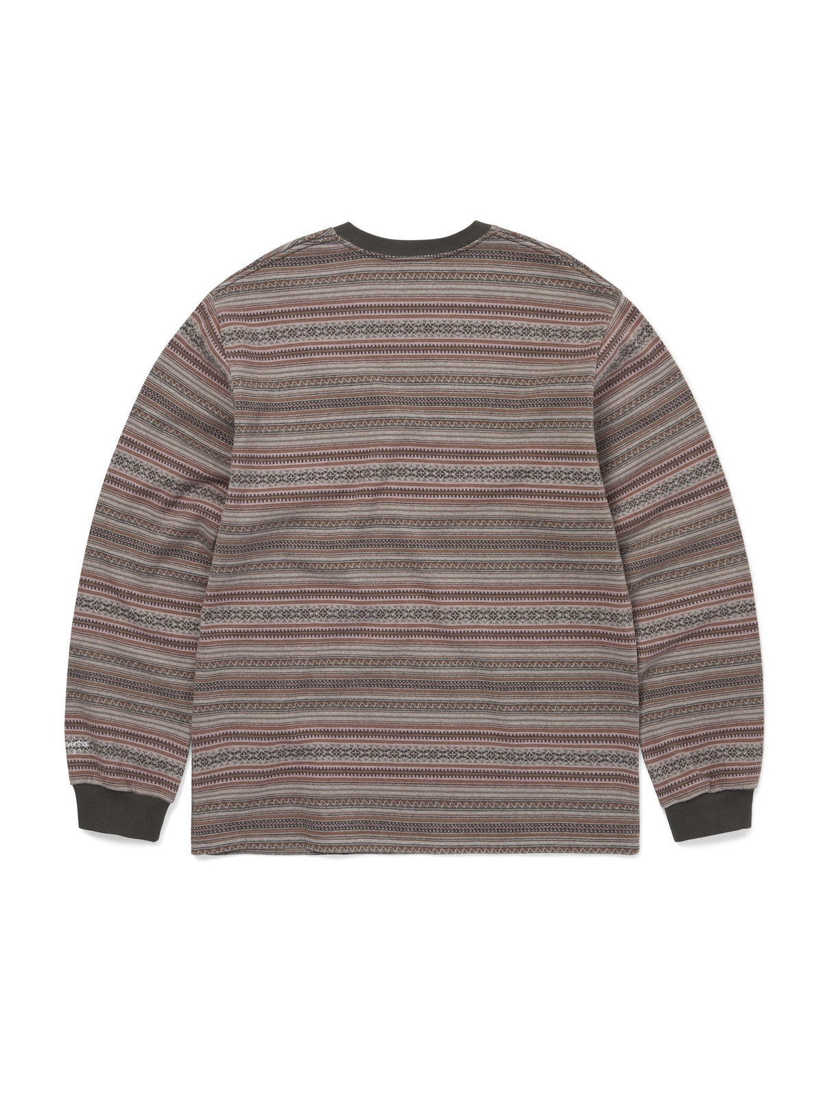thisisneverthat - Pattern Striped L/S Tee (Brown) product image 4 | TRAB K-Fashion Australia