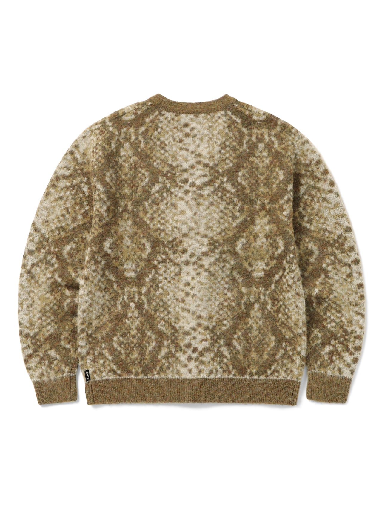 thisisneverthat - Python Jacquard Knit Cardigan (Brown) product image 5 | TRAB K-Fashion Australia