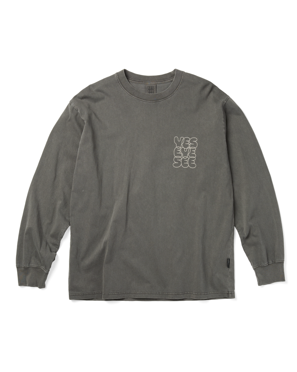 yeseyesee - Pigment C-Logo L/S (Charcoal) product image 1 | TRAB K-Fashion Australia
