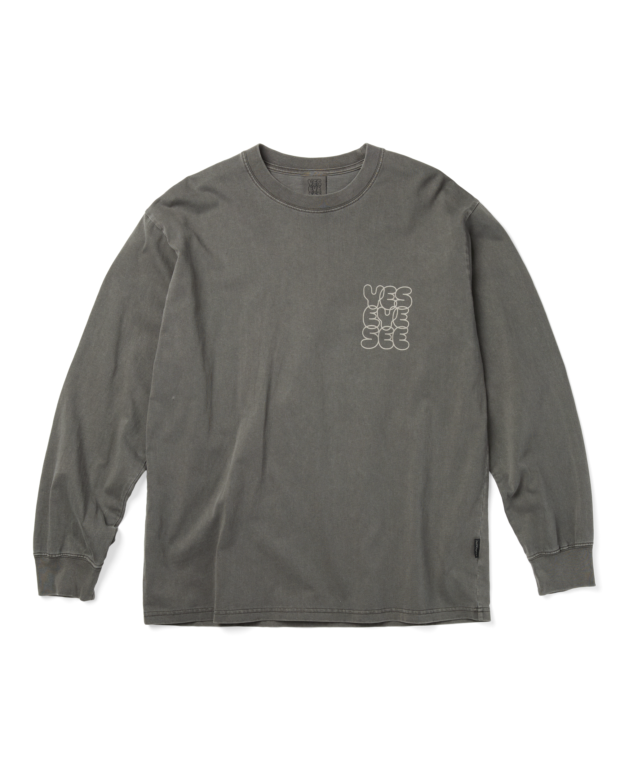 yeseyesee - Pigment C-Logo L/S (Charcoal) product image 1 | TRAB K-Fashion Australia