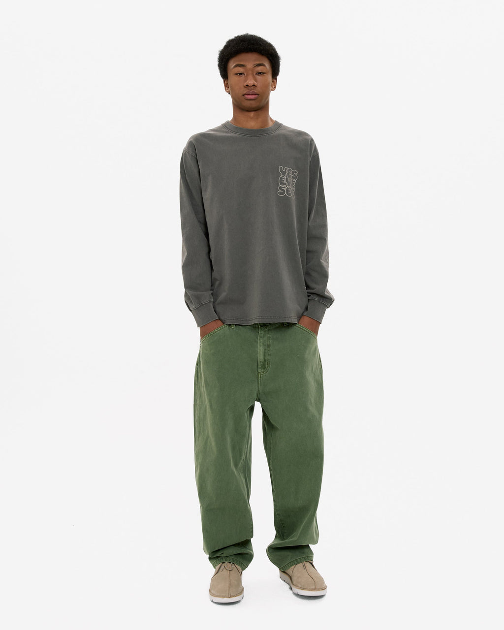 yeseyesee - Pigment C-Logo L/S (Charcoal) product image 10 | TRAB K-Fashion Australia