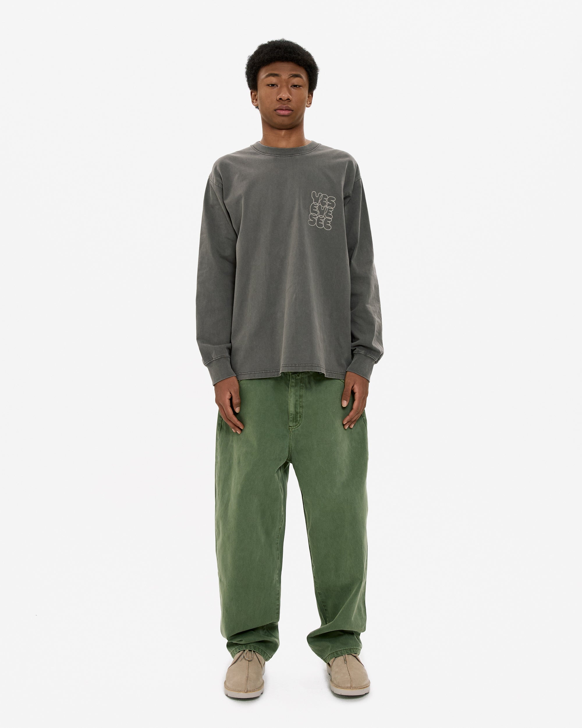 yeseyesee - Pigment C-Logo L/S (Charcoal) product image 7 | TRAB K-Fashion Australia