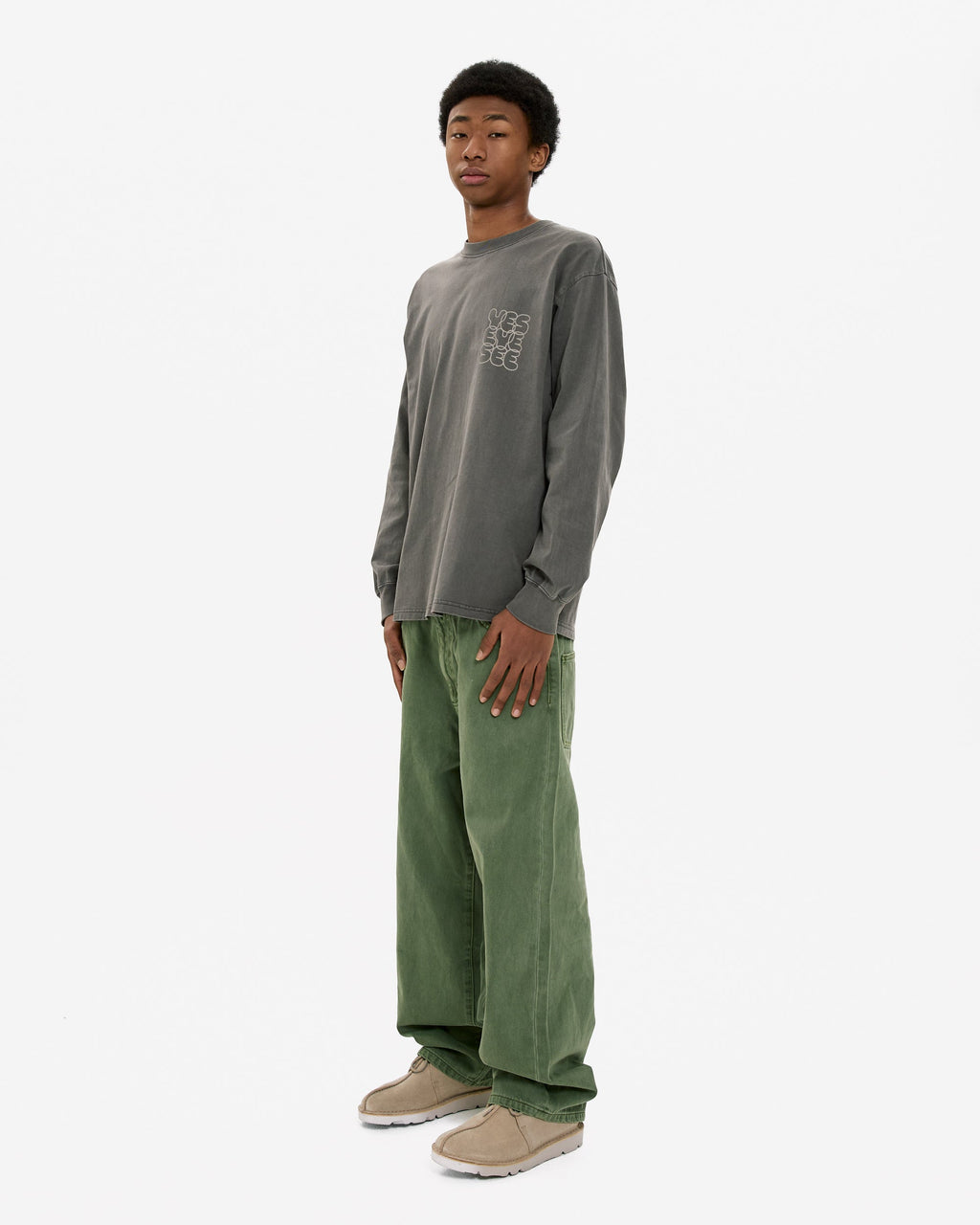yeseyesee - Pigment C-Logo L/S (Charcoal) product image 8 | TRAB K-Fashion Australia
