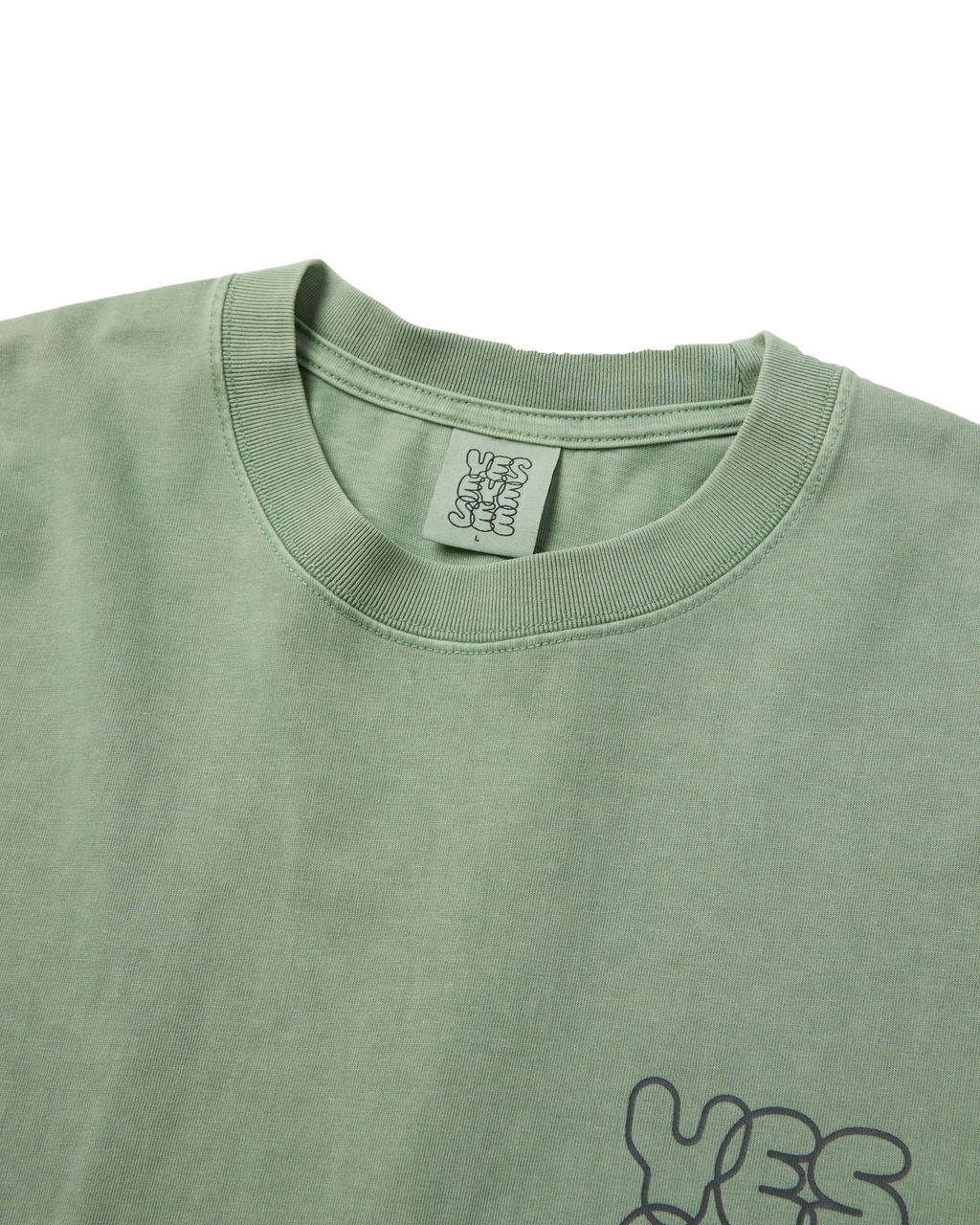 yeseyesee - Pigment C-Logo L/S (Green) product image 3 | TRAB K-Fashion Australia