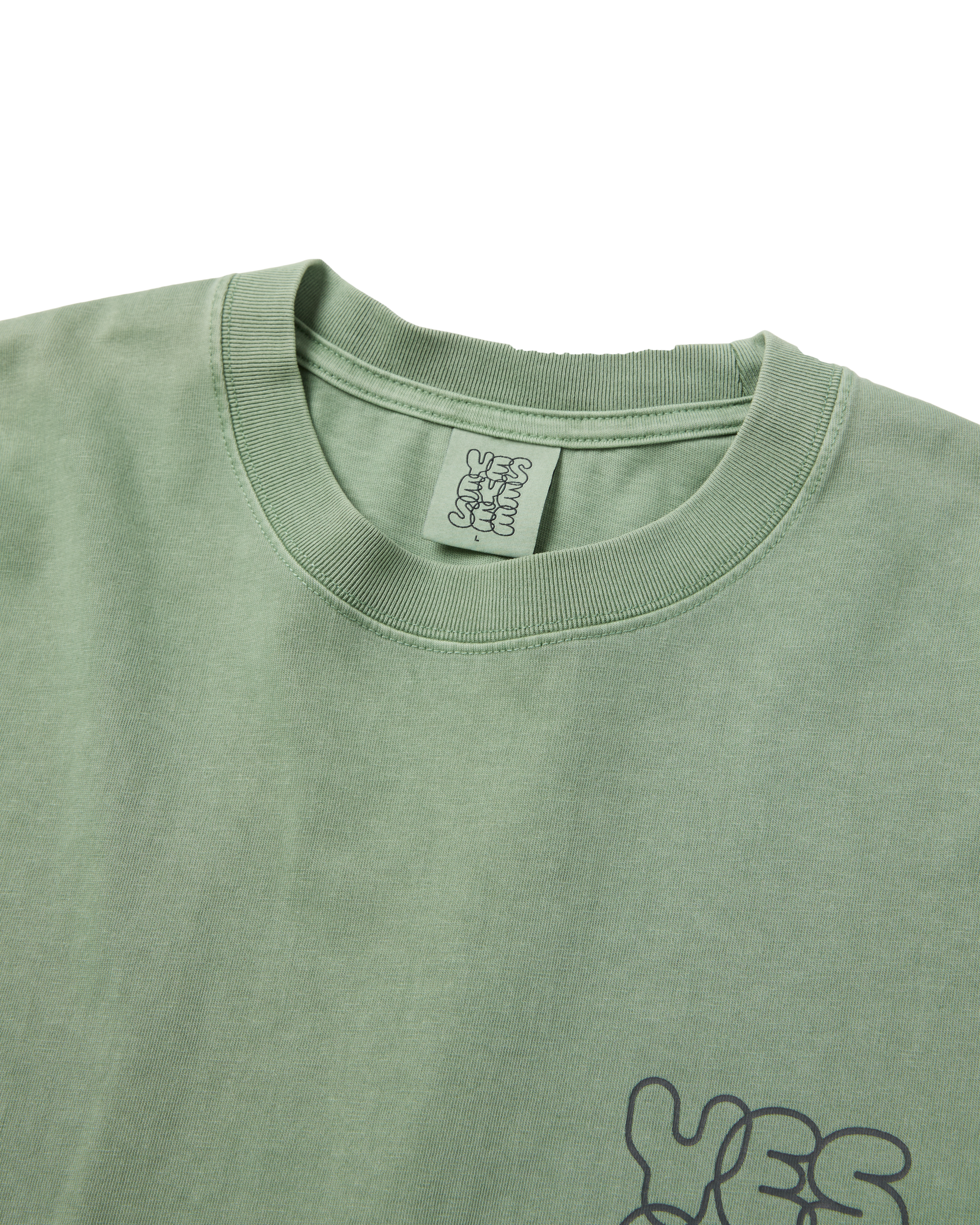 yeseyesee - Pigment C-Logo L/S (Green) product image 3 | TRAB K-Fashion Australia
