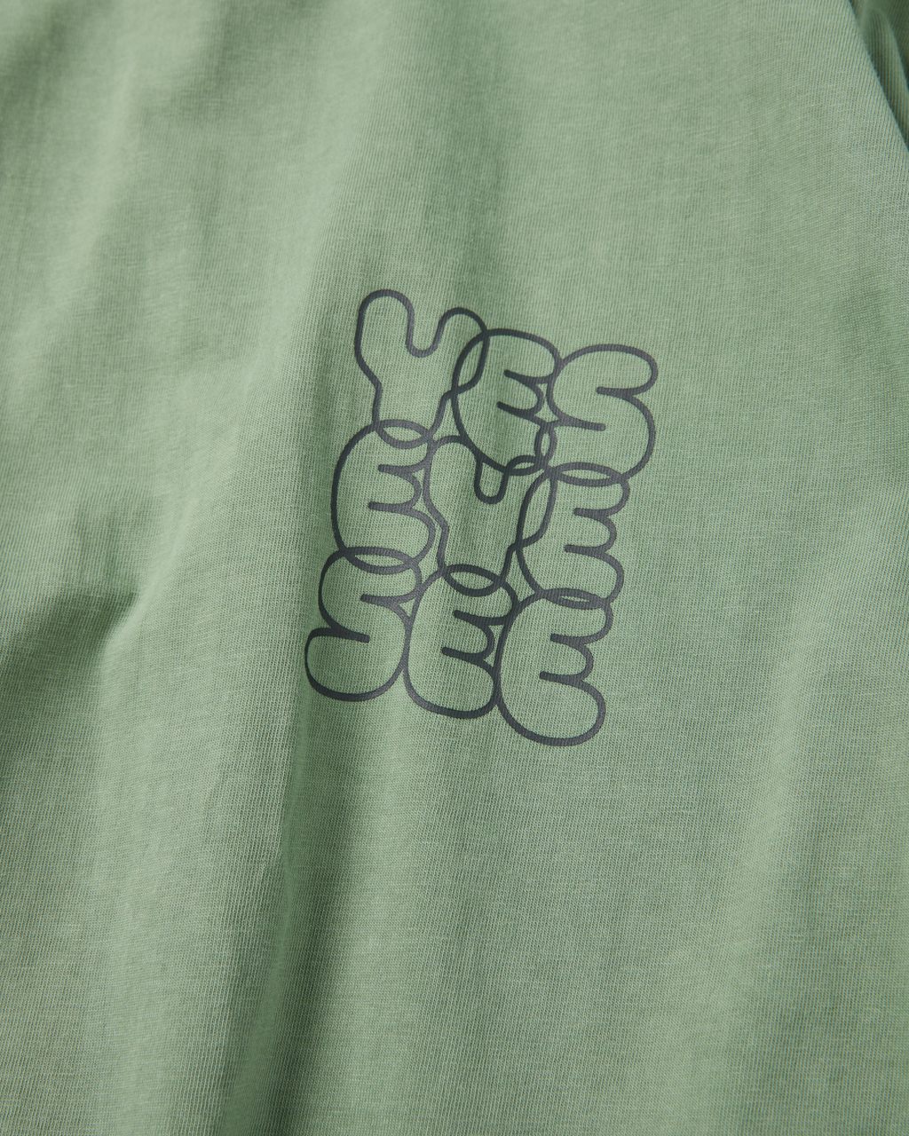 yeseyesee - Pigment C-Logo L/S (Green) product image 4 | TRAB K-Fashion Australia