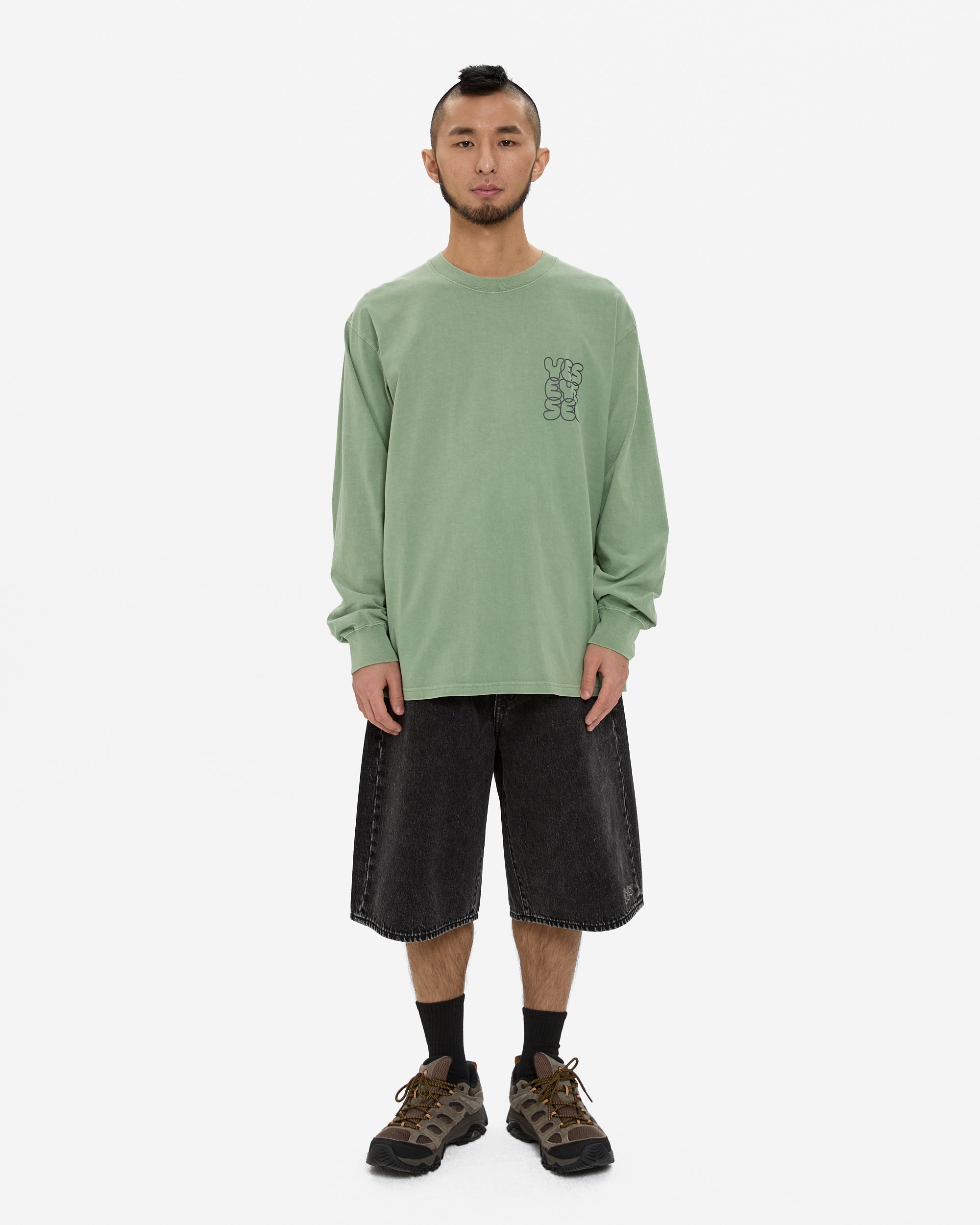yeseyesee - Pigment C-Logo L/S (Green) product image 7 | TRAB K-Fashion Australia