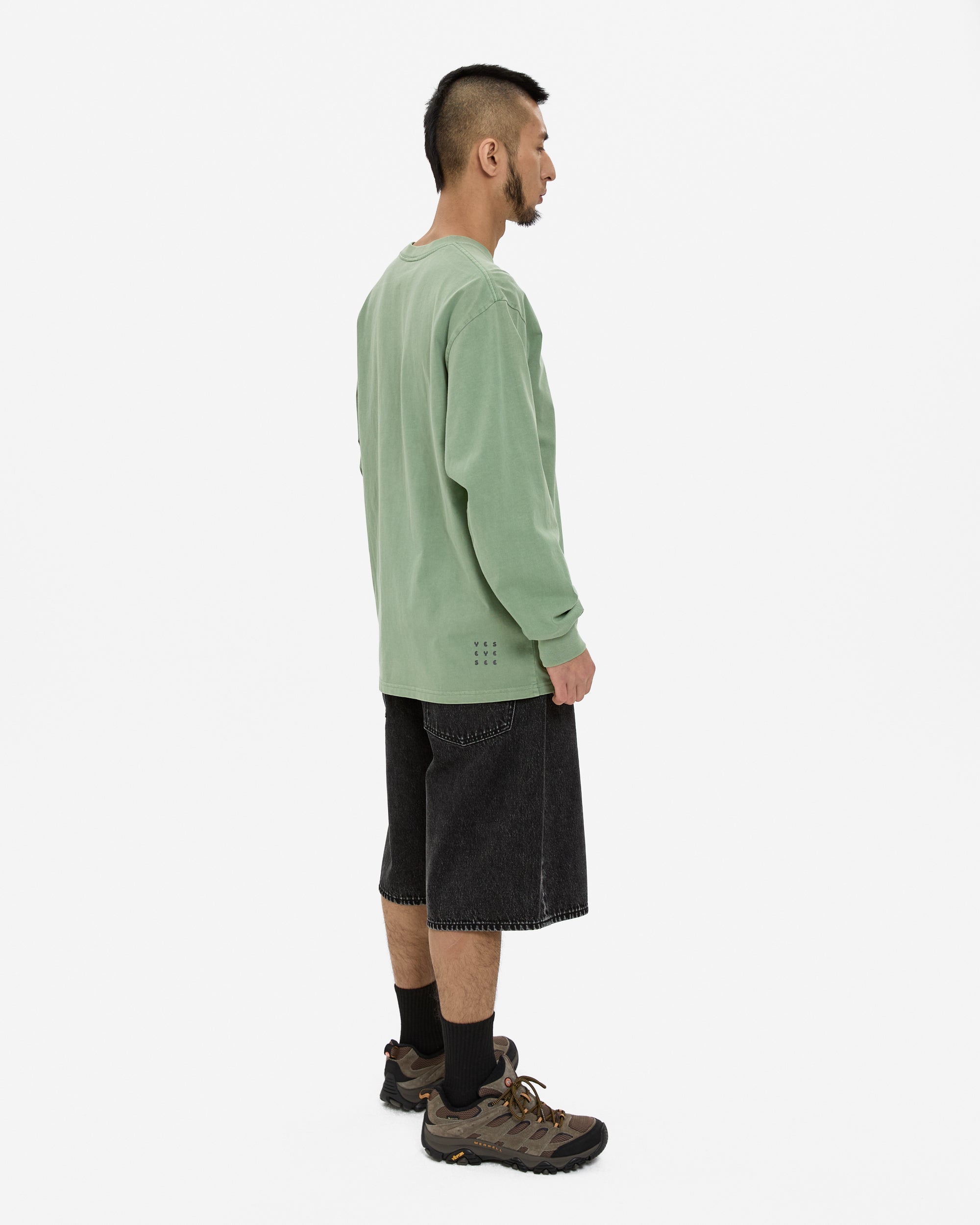 yeseyesee - Pigment C-Logo L/S (Green) product image 9 | TRAB K-Fashion Australia