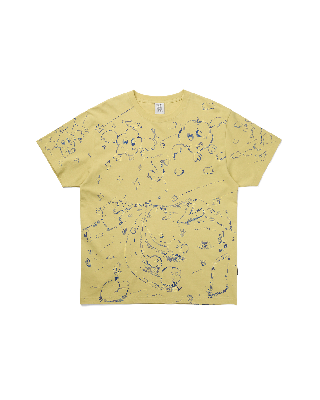 yeseyesee - Pixel World Tee (Light Mustard) product image 1 | TRAB K-Fashion Australia