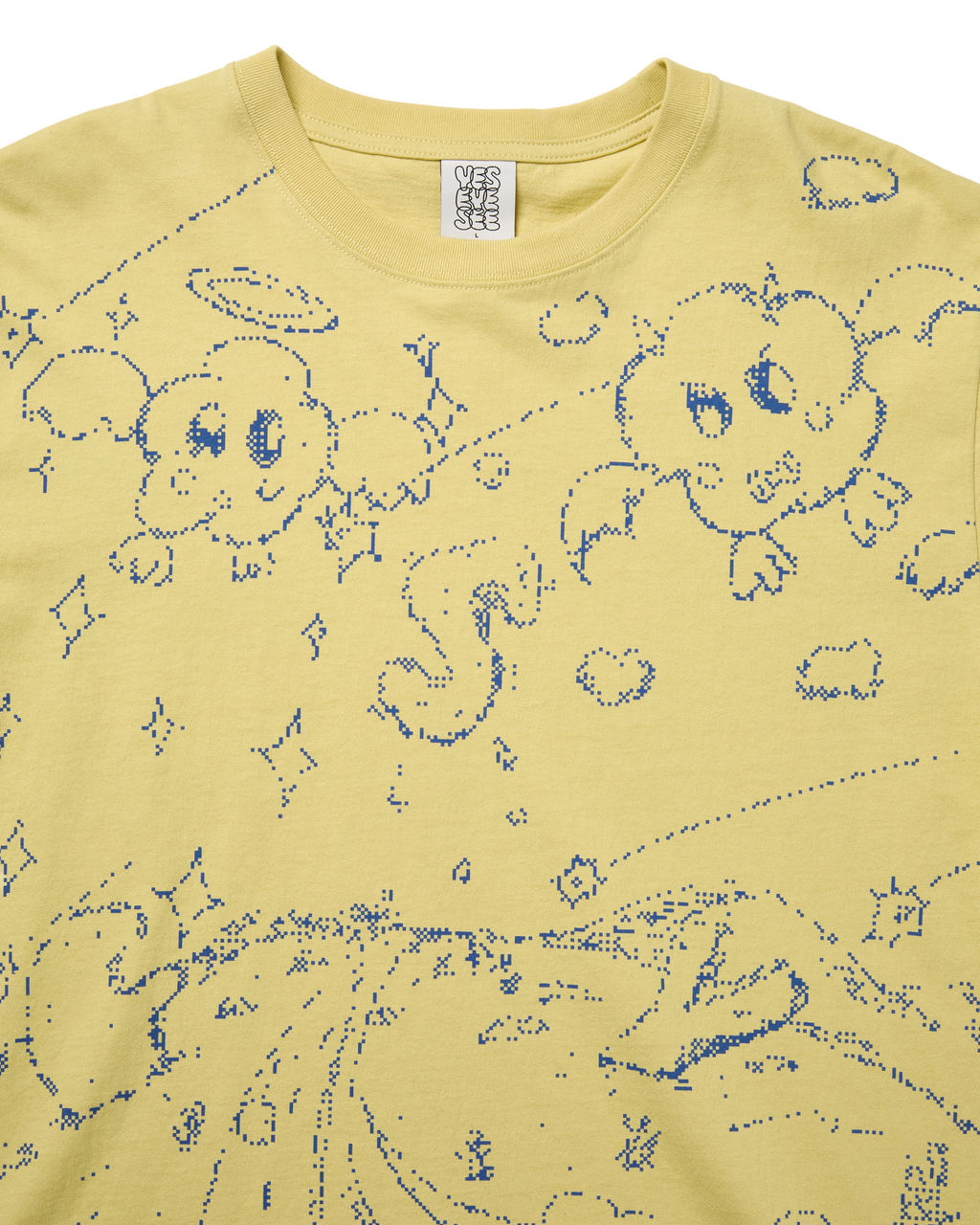 yeseyesee - Pixel World Tee (Light Mustard) product image 3 | TRAB K-Fashion Australia