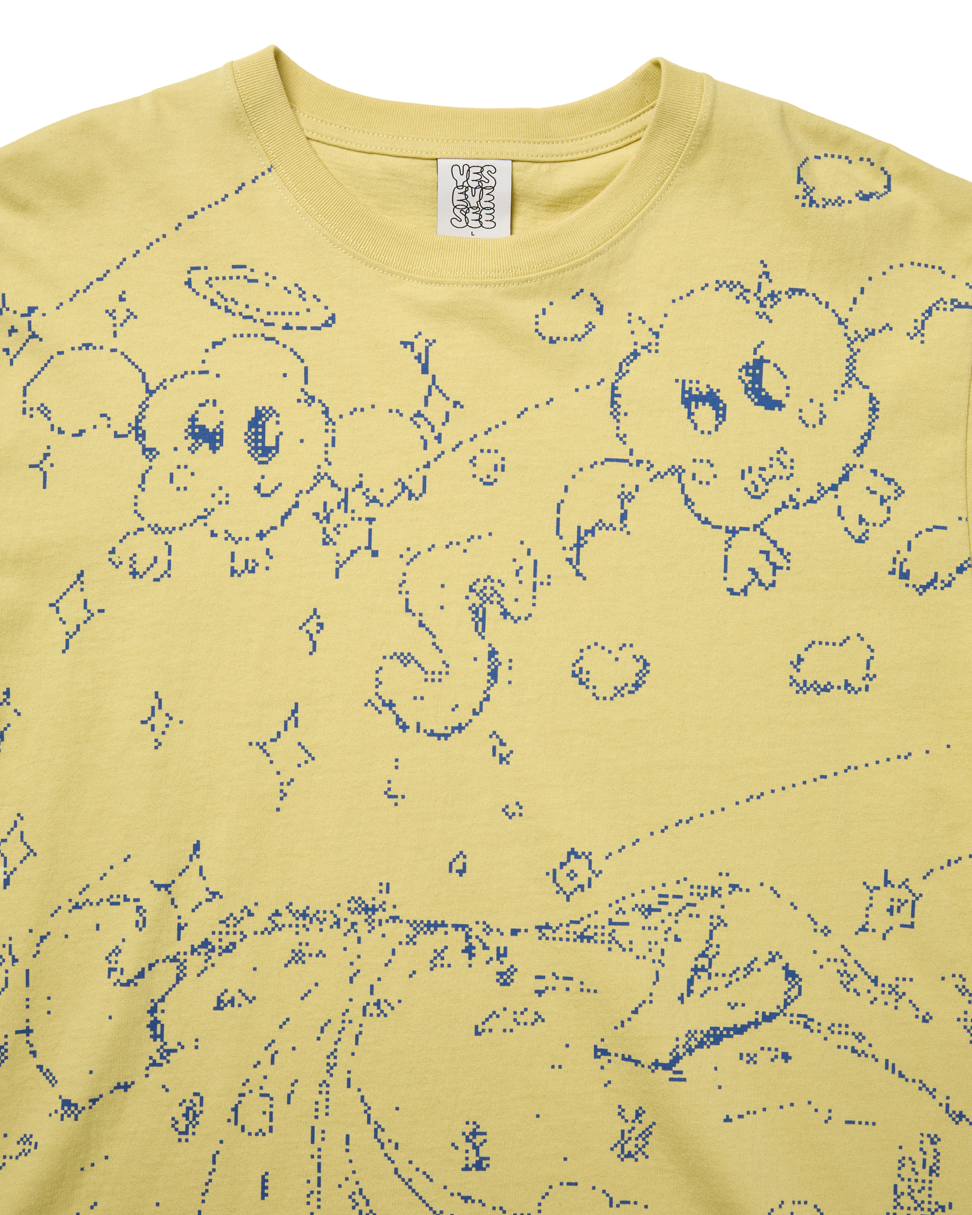 yeseyesee - Pixel World Tee (Light Mustard) product image 3 | TRAB K-Fashion Australia