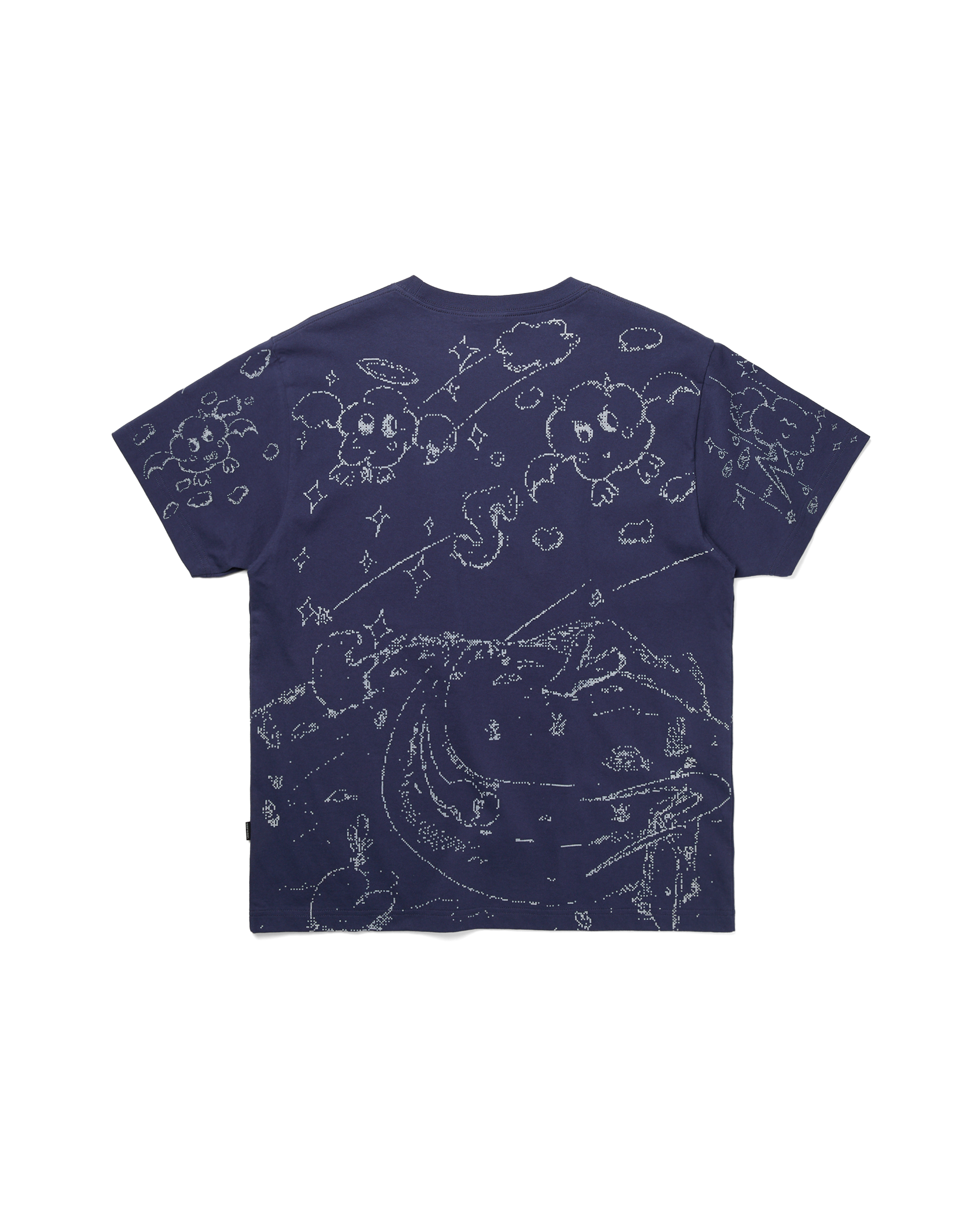 yeseyesee - Pixel World Tee (Light Navy) product image 2 | TRAB K-Fashion Australia