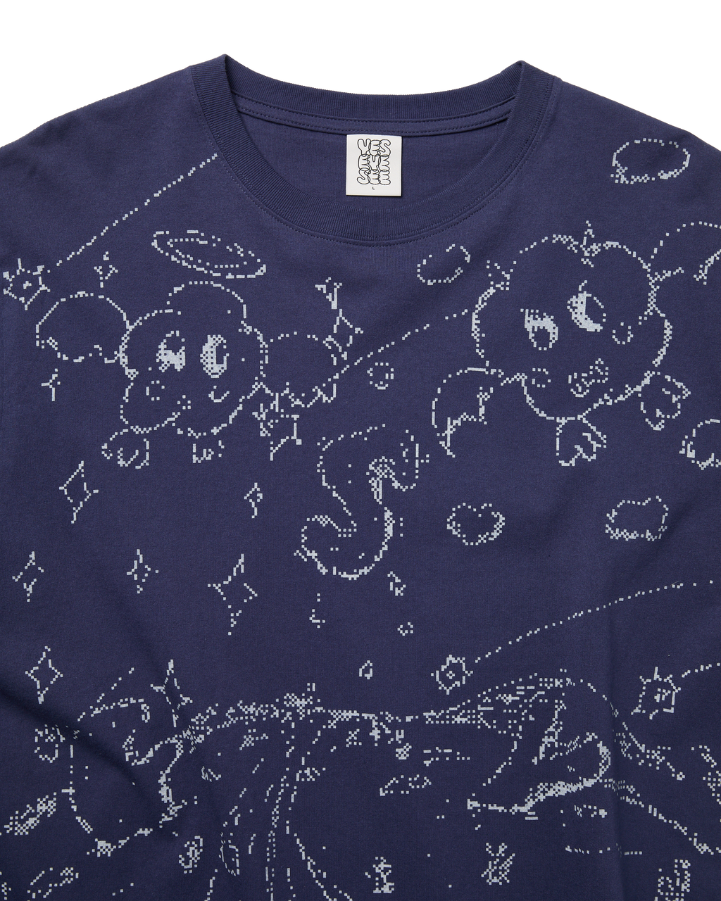 yeseyesee - Pixel World Tee (Light Navy) product image 3 | TRAB K-Fashion Australia