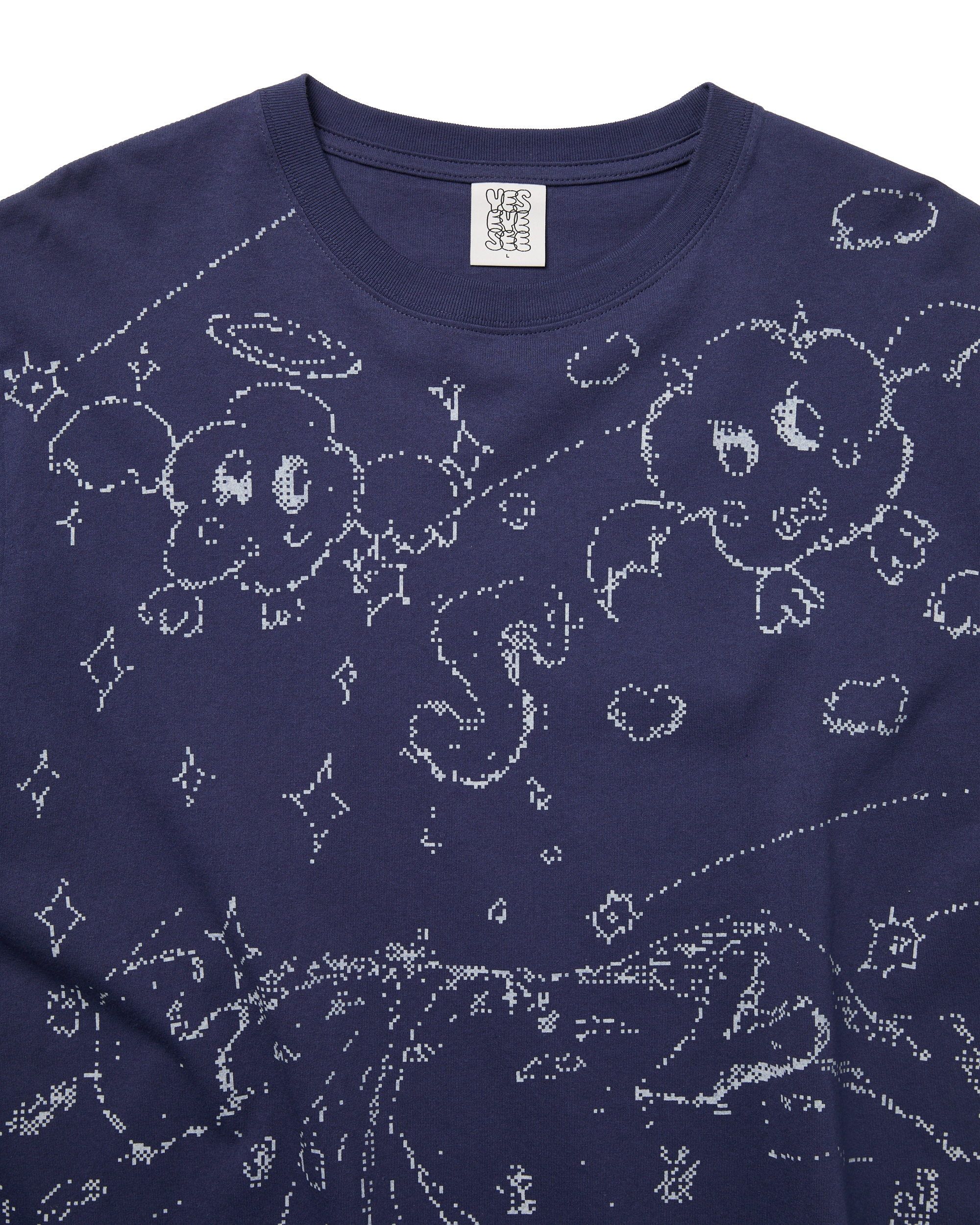 yeseyesee - Pixel World Tee (Light Navy) product image 3 | TRAB K-Fashion Australia