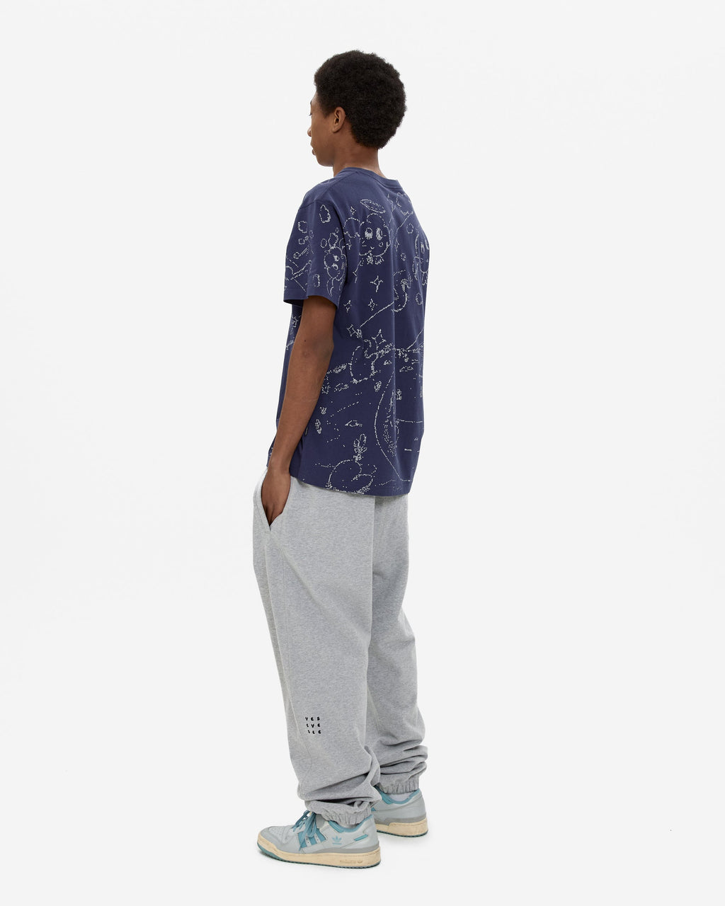 yeseyesee - Pixel World Tee (Light Navy) product image 9 | TRAB K-Fashion Australia