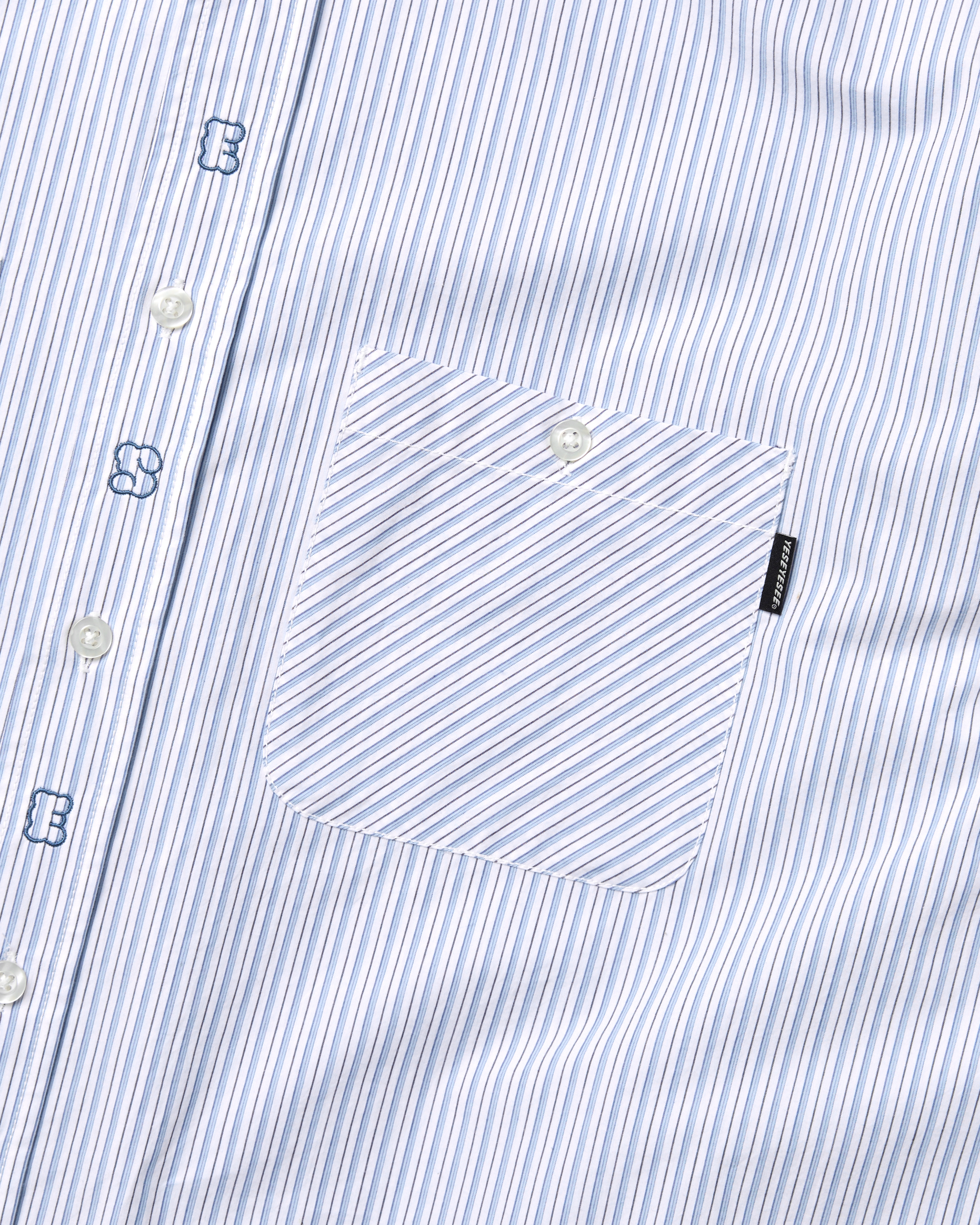 yeseyesee - Plop Stripe Shirt (White) product image 4 | TRAB K-Fashion Australia