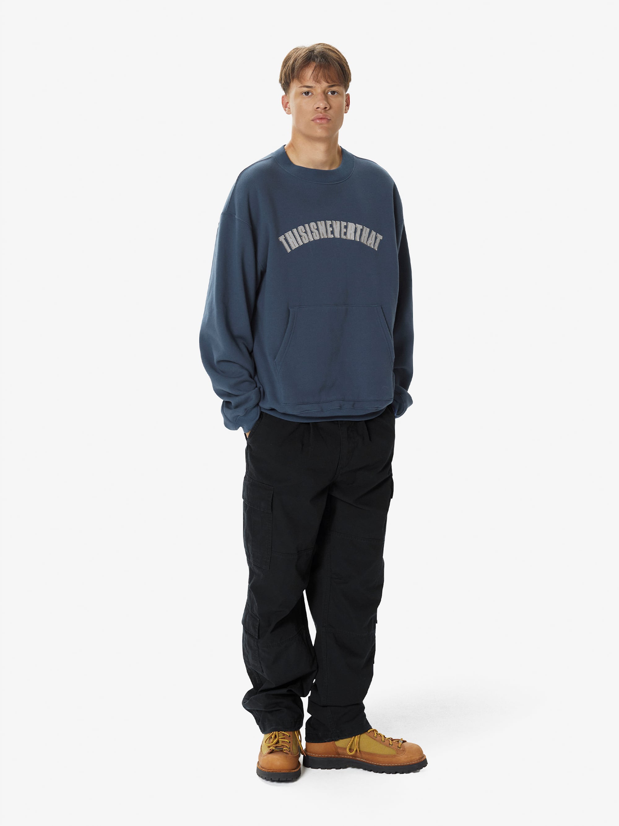 thisisneverthat - Pocket Crewneck (Heather Water) product image 6 | TRAB K-Fashion Australia