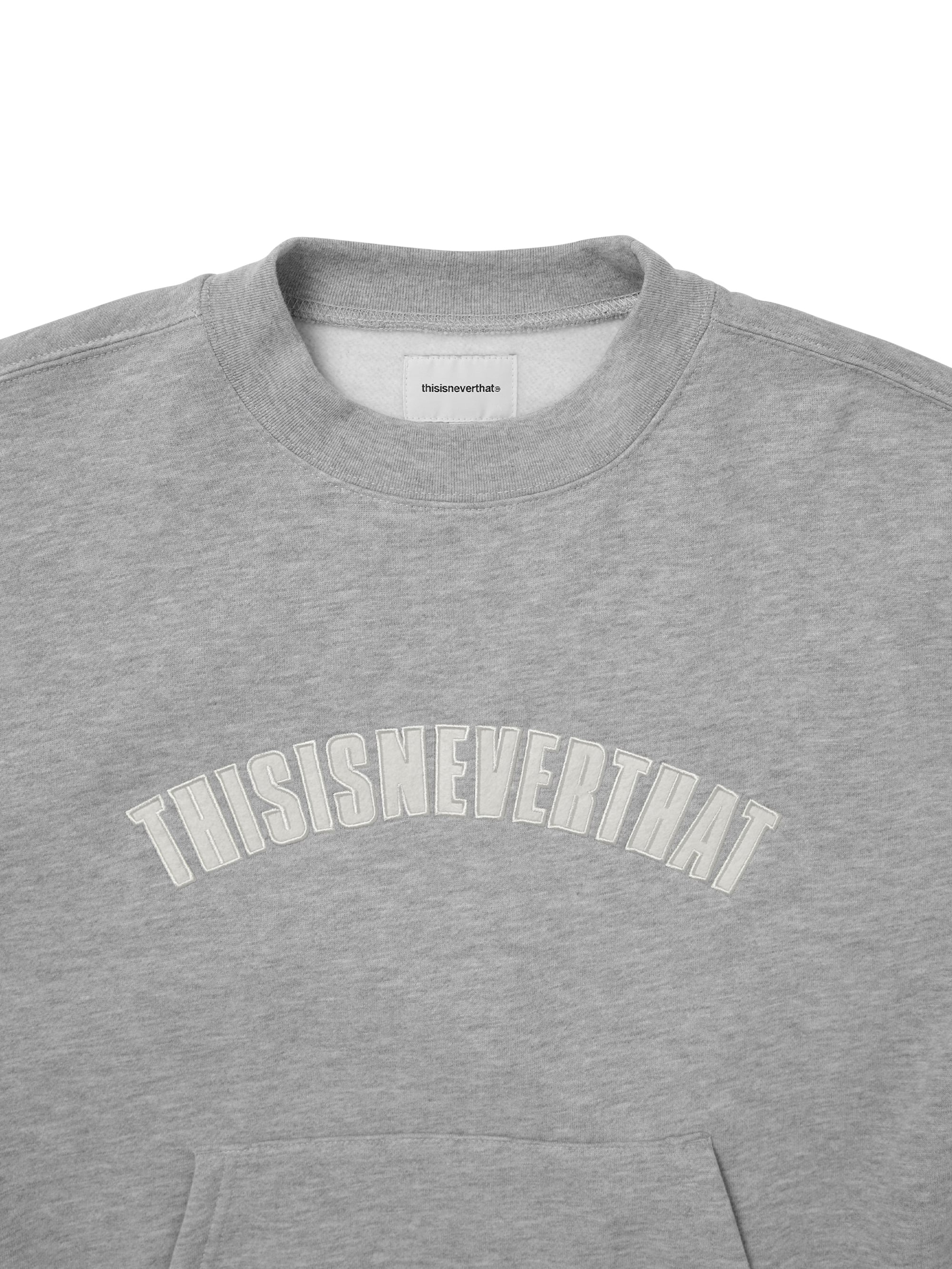 thisisneverthat - Pocket Crewneck Heather (Grey) product image 2 | TRAB K-Fashion Australia