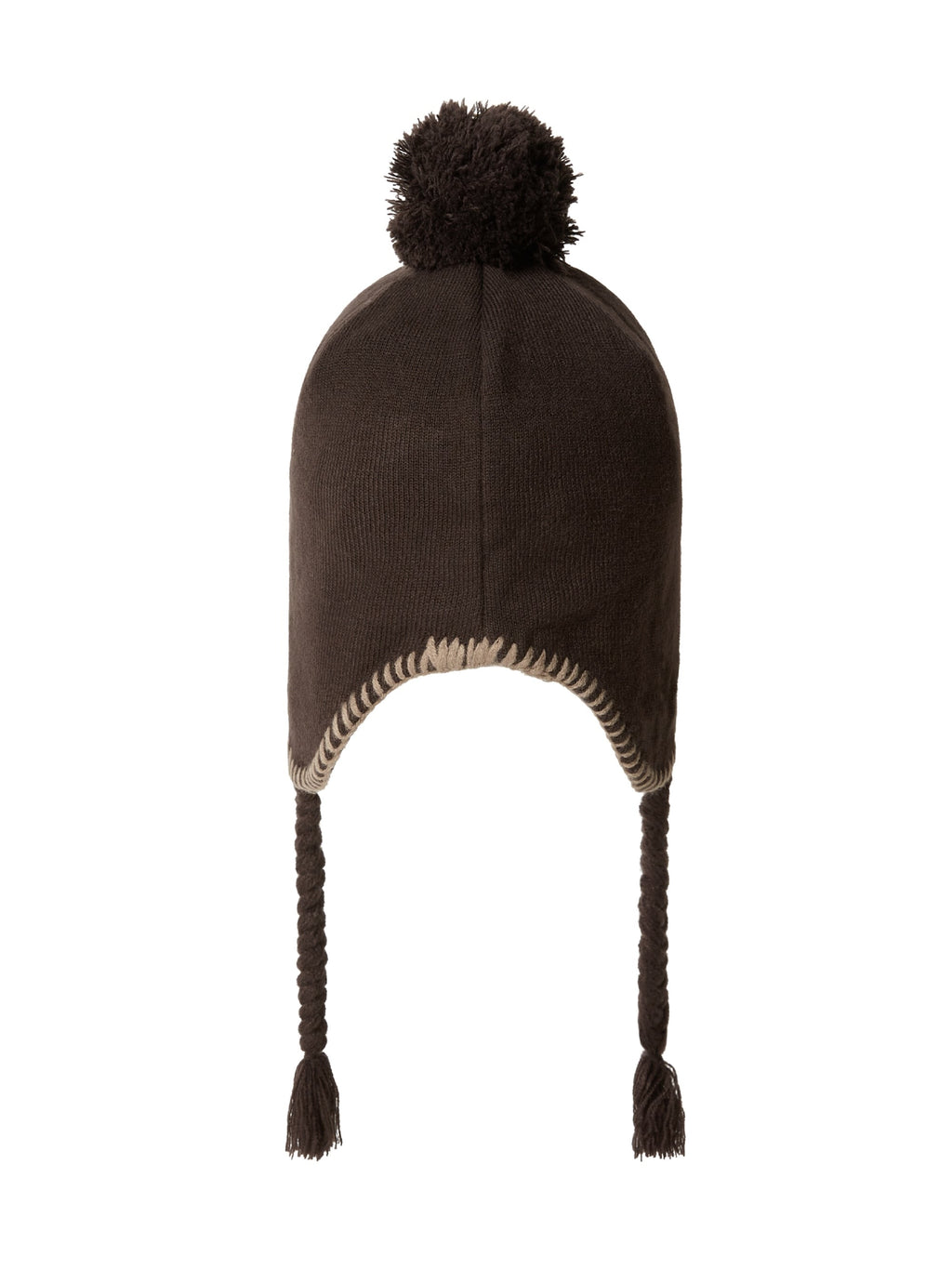 thisisneverthat - Pom Earflap Beanie (brown) product image 3 | TRAB K-Fashion Australia