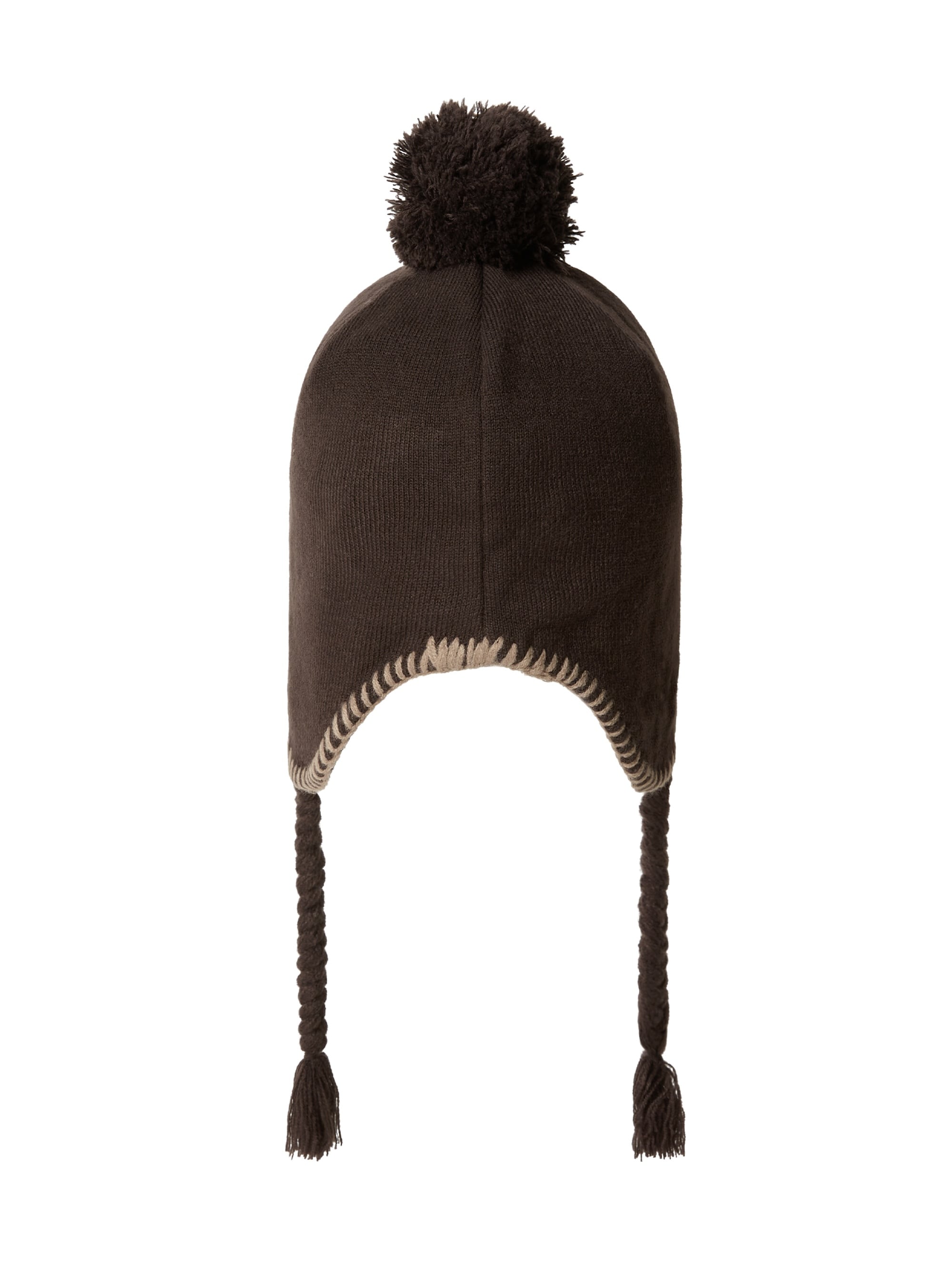 thisisneverthat - Pom Earflap Beanie (brown) product image 3 | TRAB K-Fashion Australia