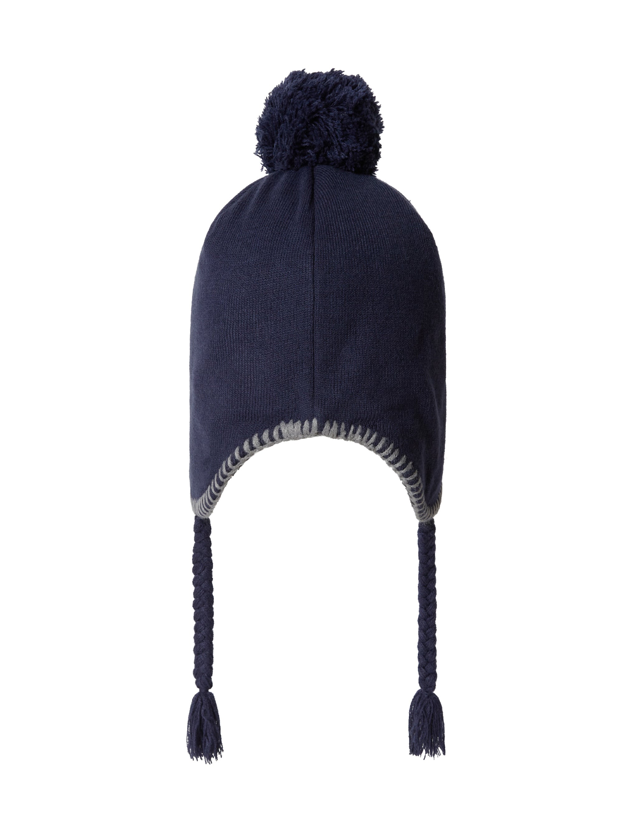 thisisneverthat - Pom Earflap Beanie (navy) product image 3 | TRAB K-Fashion Australia