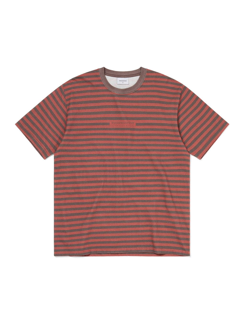 thisisneverthat - Printed Striped Tee (Red) product image 1 | TRAB K-Fashion Australia