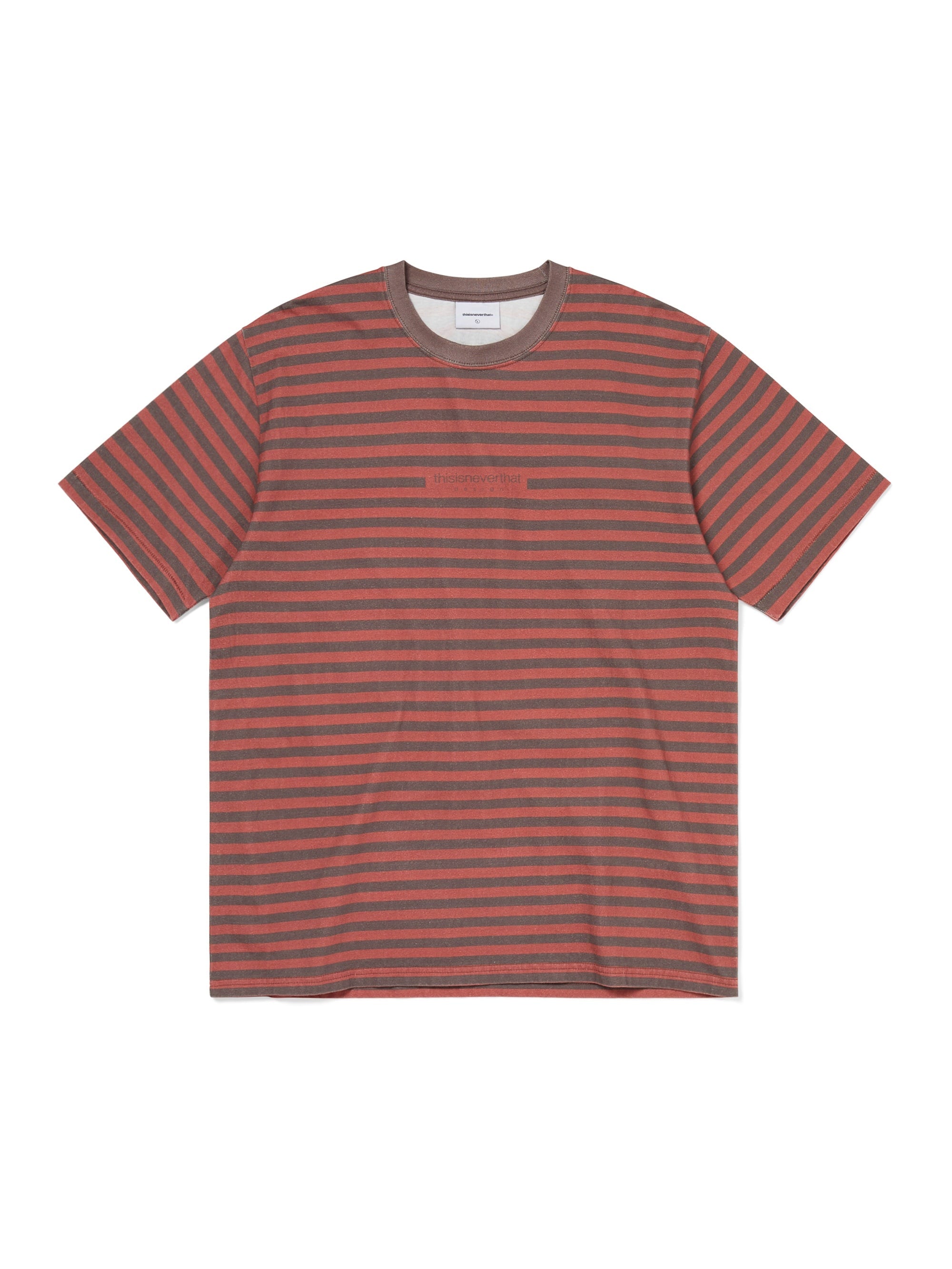thisisneverthat - Printed Striped Tee (Red) product image 1 | TRAB K-Fashion Australia