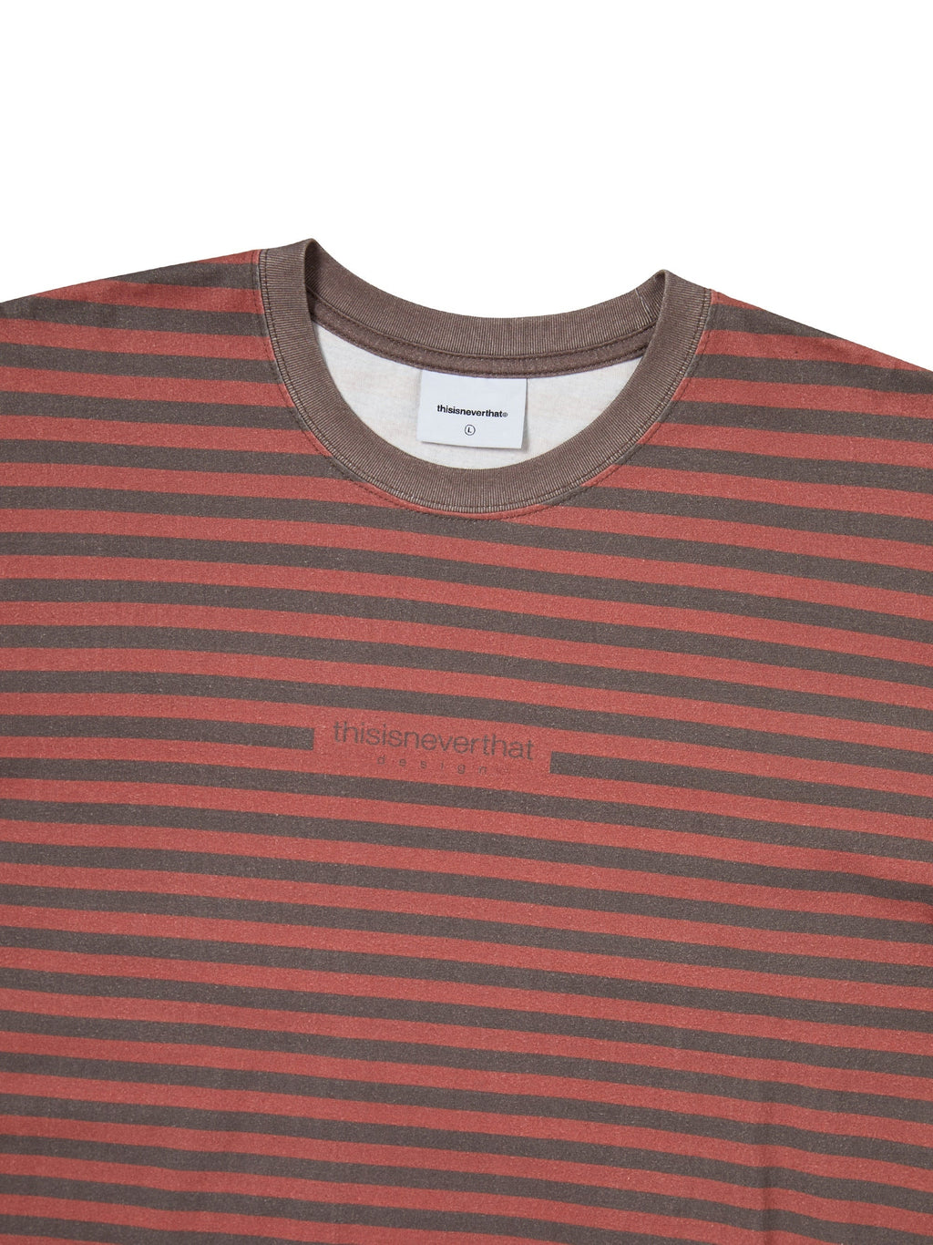 thisisneverthat - Printed Striped Tee (Red) product image 2 | TRAB K-Fashion Australia