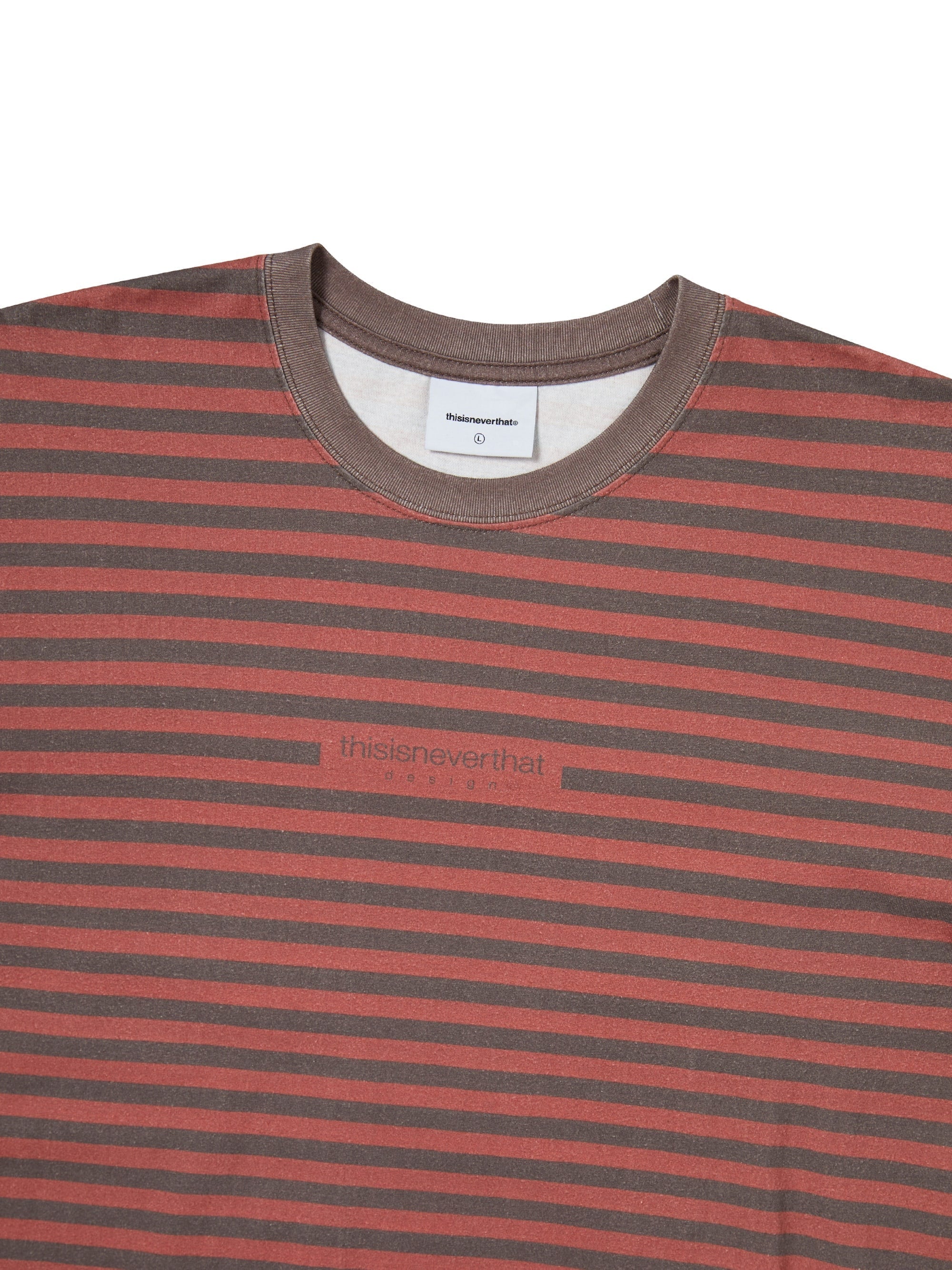 thisisneverthat - Printed Striped Tee (Red) product image 2 | TRAB K-Fashion Australia