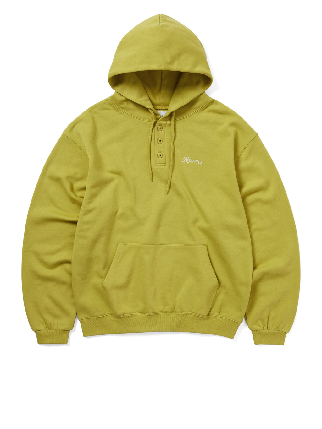 thisisneverthat - Quarter Button Hoodie (Green) product image 1 | TRAB K-Fashion Australia
