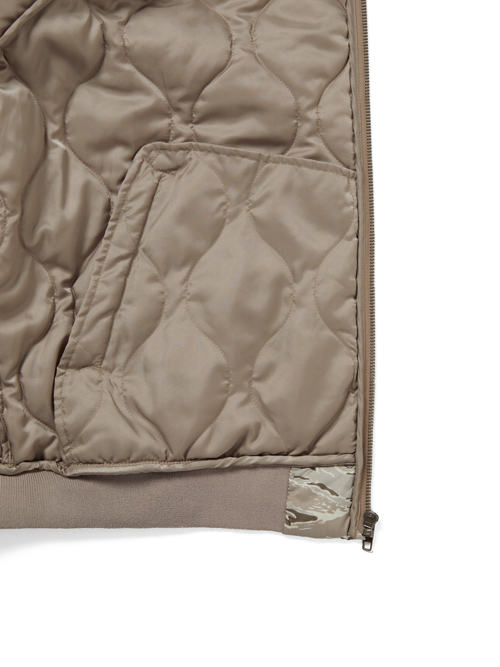 thisisneverthat - Quilted Hooded Jacket (beige) product image 3 | TRAB K-Fashion Australia