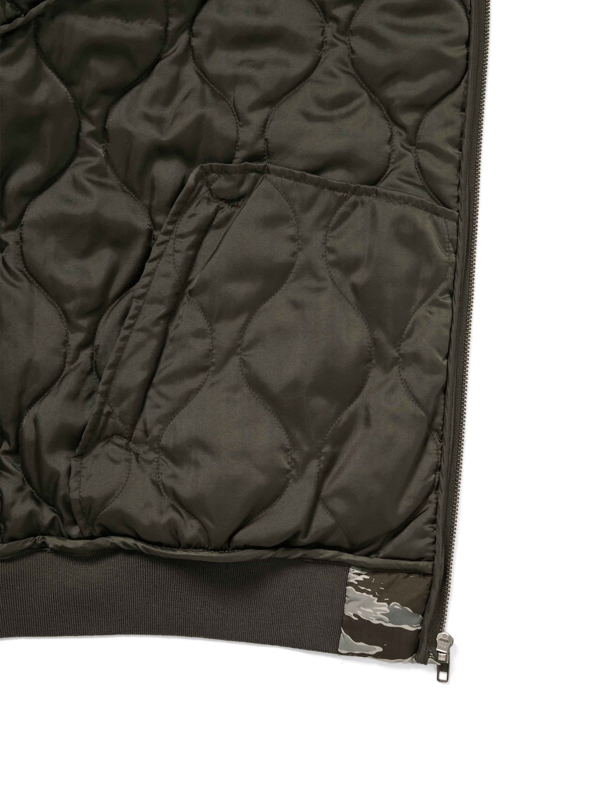 thisisneverthat - Quilted Hooded Jacket (olive) product image 3 | TRAB K-Fashion Australia
