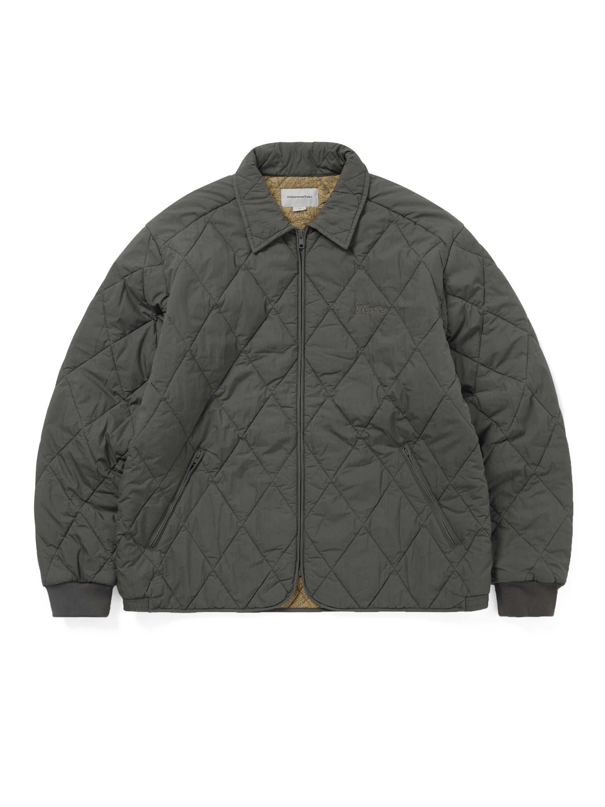 thisisneverthat - Quilted Jacket (Charcoal) product image 1 | TRAB K-Fashion Australia