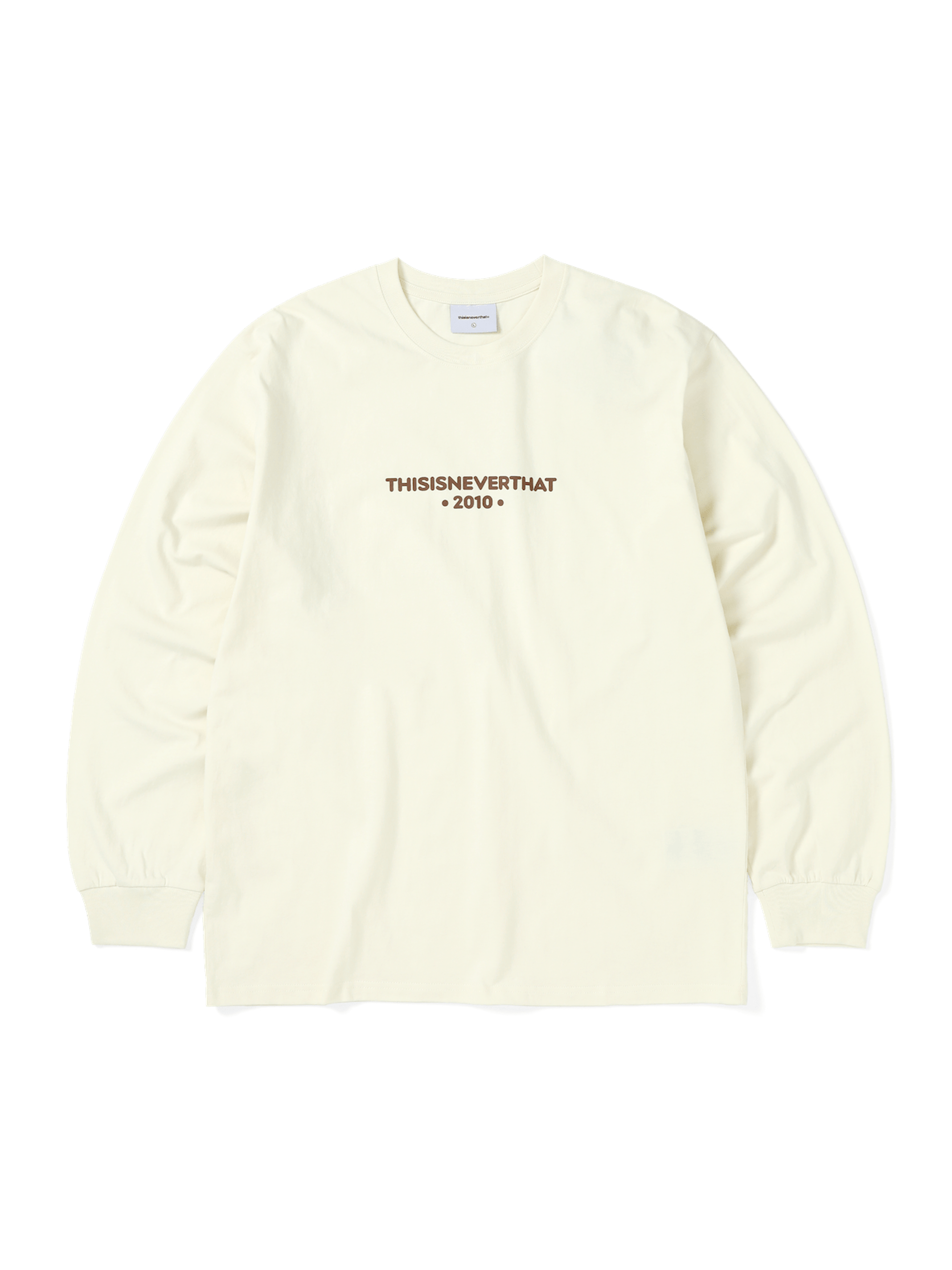 thisisneverthat - R-Logo L/S Tee (Natural) product image 1 | TRAB K-Fashion Australia