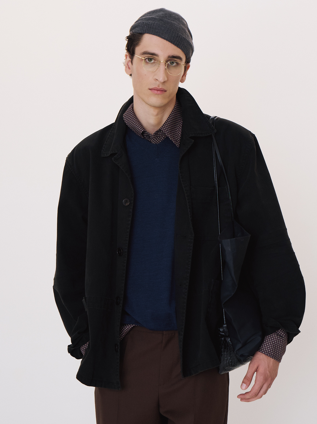 Recto - Garment Dyed Work Jacket (Black) product image 1 | TRAB K-Fashion Australia