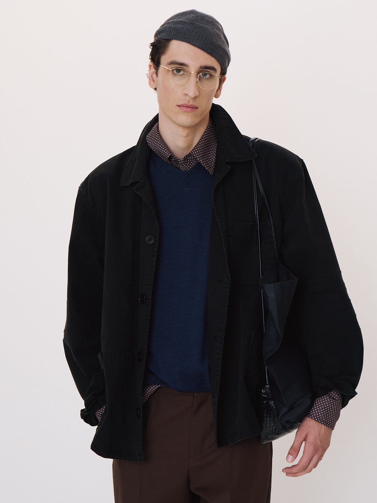 Recto - Garment Dyed Work Jacket (Black) product image 1 | TRAB K-Fashion Australia