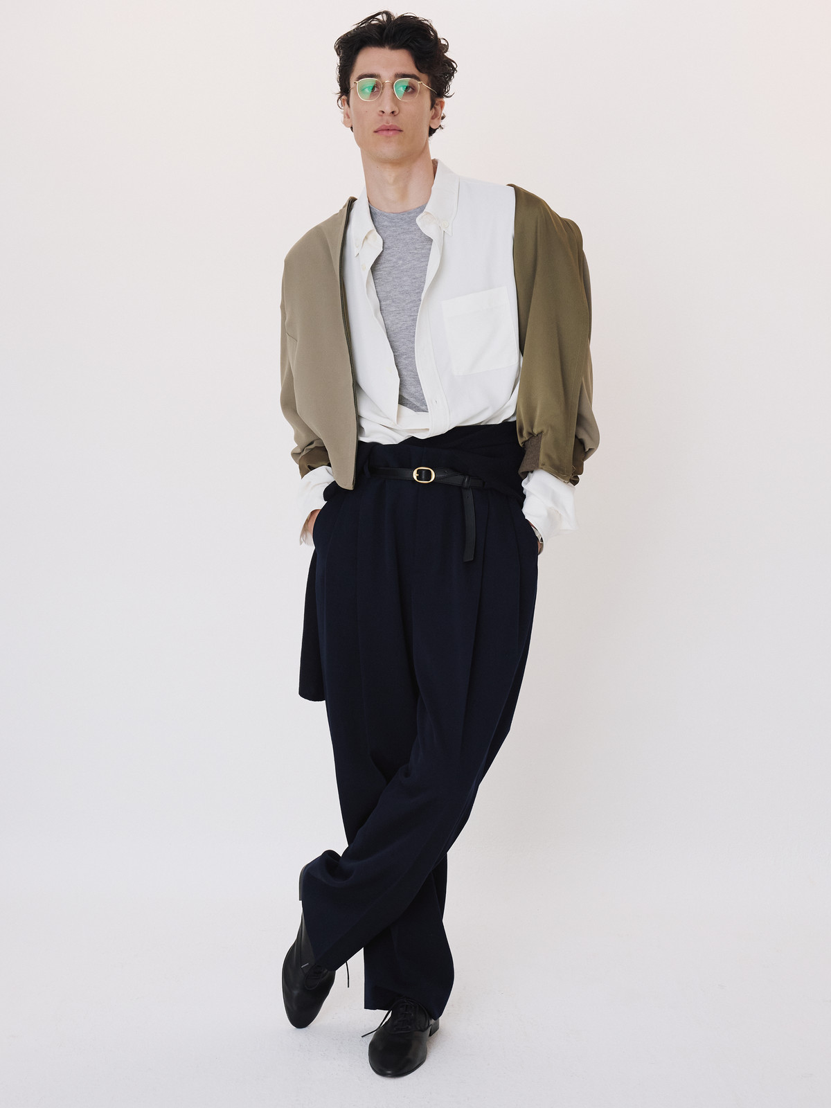 Recto - Signature Small Oval Buckle Belt (Black) product image 1 | TRAB K-Fashion Australia