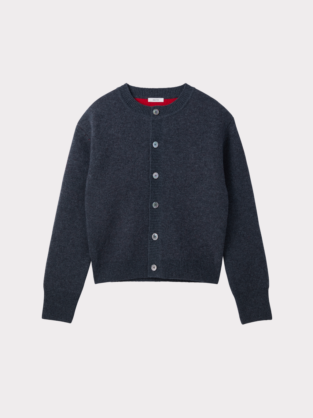 Recto - Double Face Contrast Cardigan (Charcoal Grey) product image 5 | TRAB K-Fashion Australia