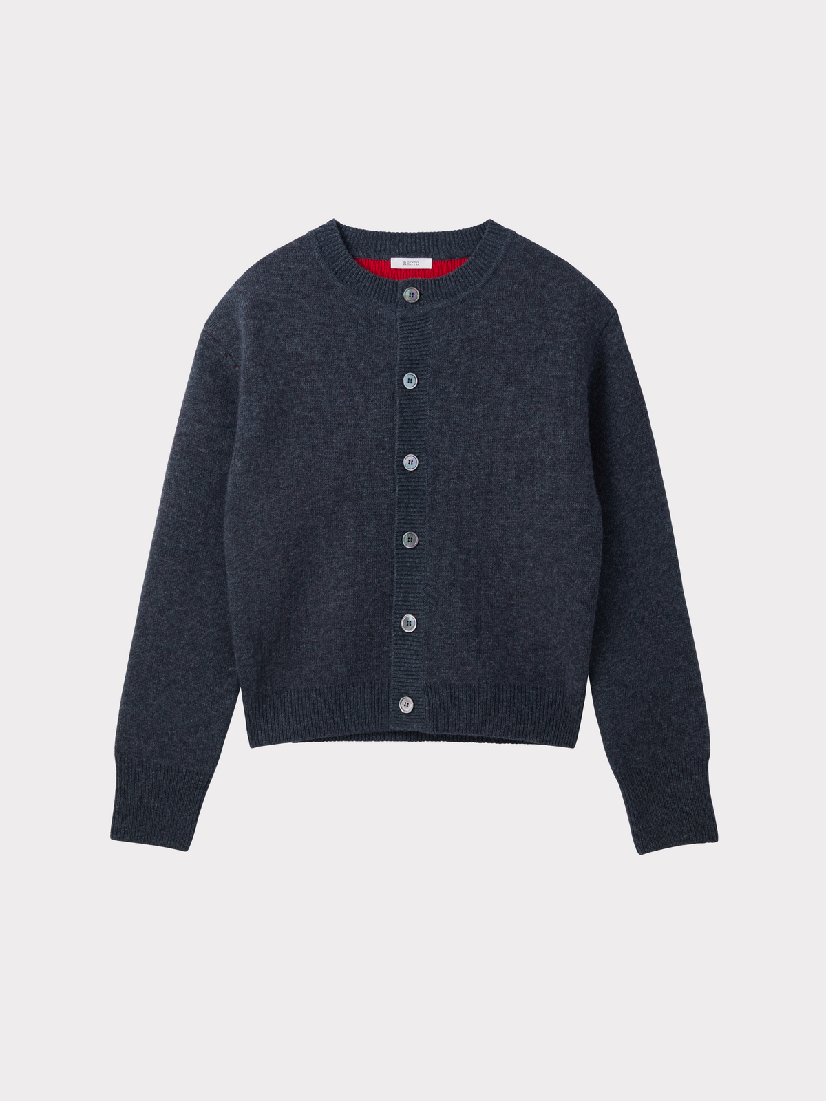 Recto - Double Face Contrast Cardigan (Charcoal Grey) product image 5 | TRAB K-Fashion Australia