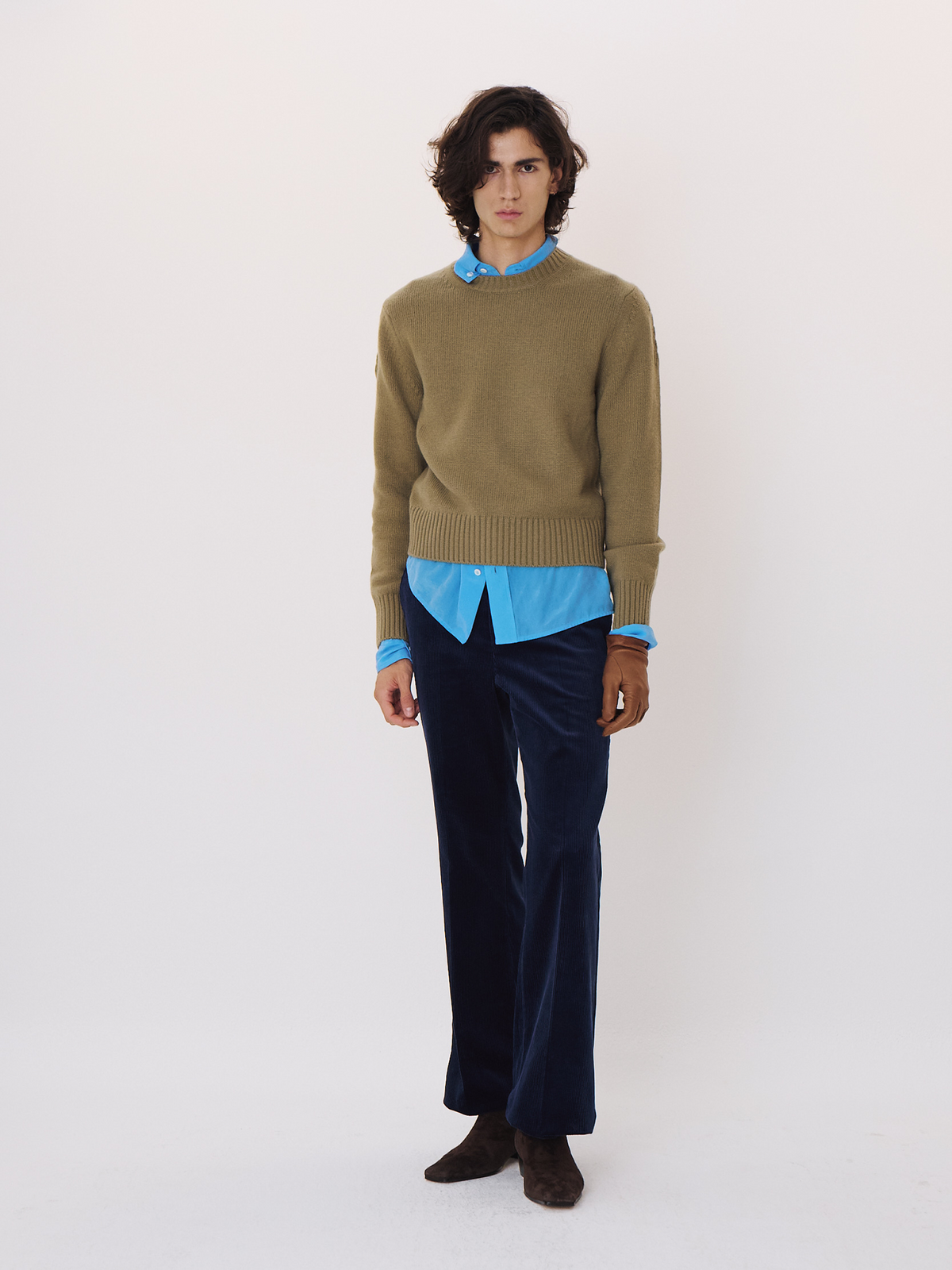 Recto - Signature Detail Knit Top (Greyish Khaki) product image 1 | TRAB K-Fashion Australia