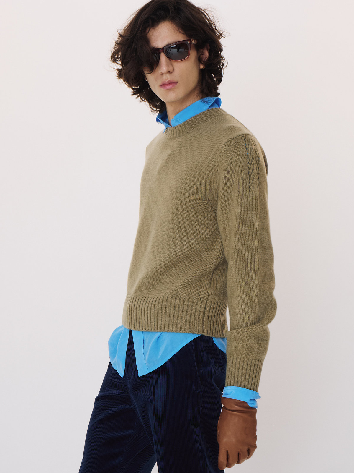 Recto - Signature Detail Knit Top (Greyish Khaki) product image 2 | TRAB K-Fashion Australia