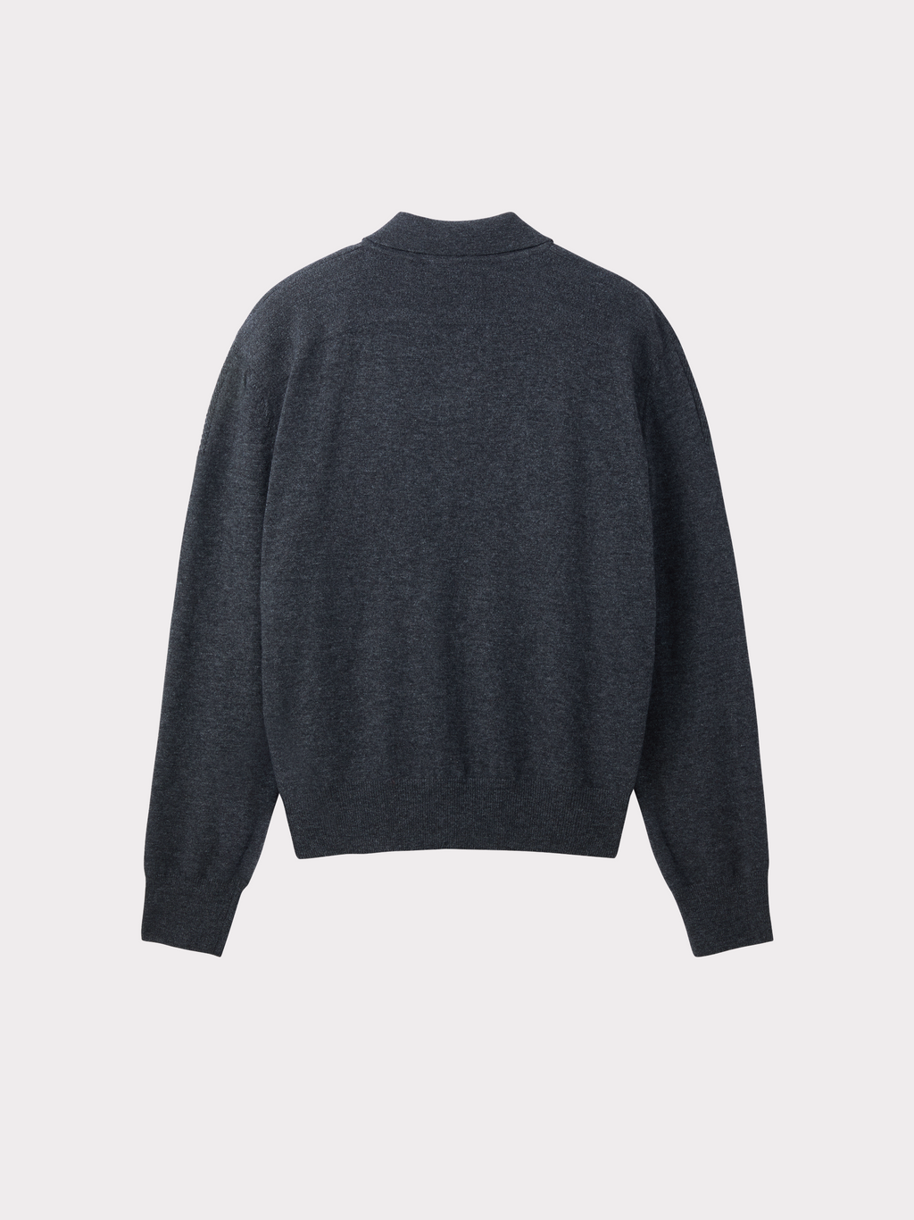 Recto - Double Shoulder Polo Knit Top (Charcoal Grey) product image 6 | TRAB K-Fashion Australia