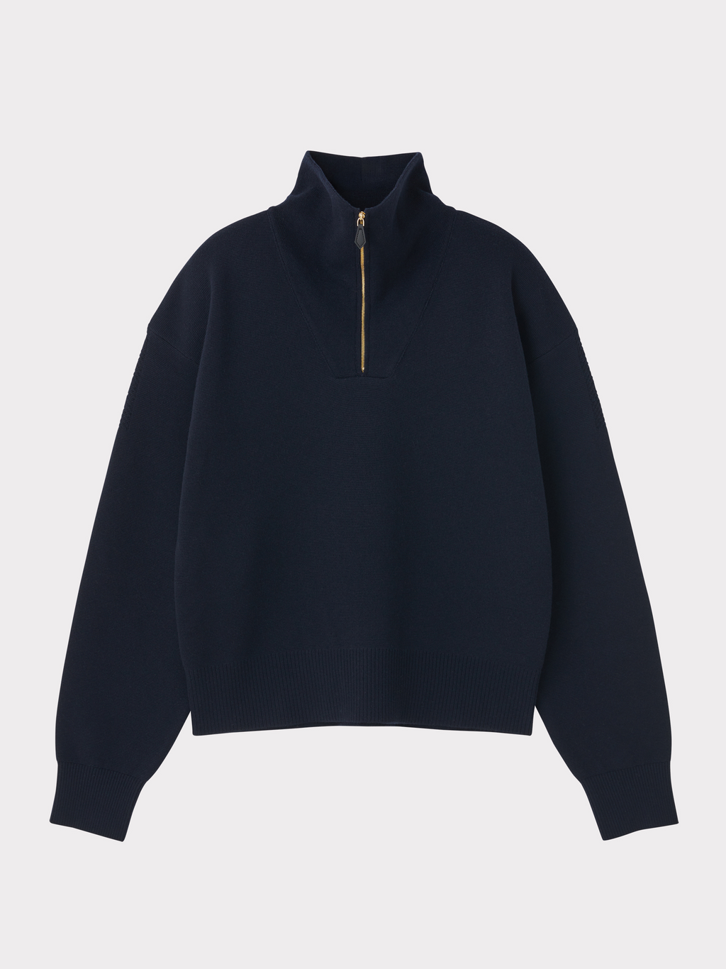 Recto - Half Zip Knit Jumper (Dark Navy) product image 5 | TRAB K-Fashion Australia