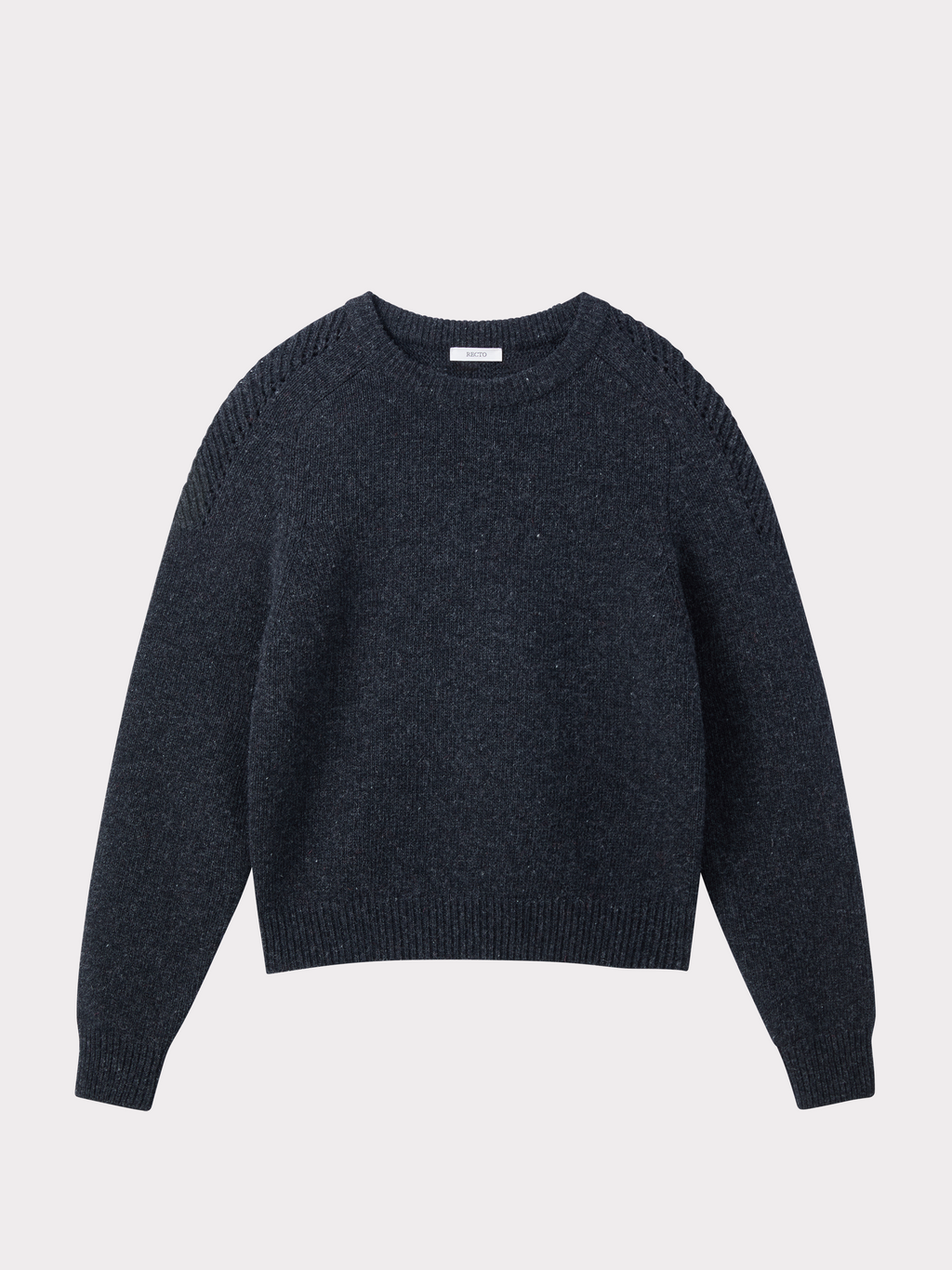 Recto - Shetland Wool Knit Top (Charcoal Grey) product image 4 | TRAB K-Fashion Australia