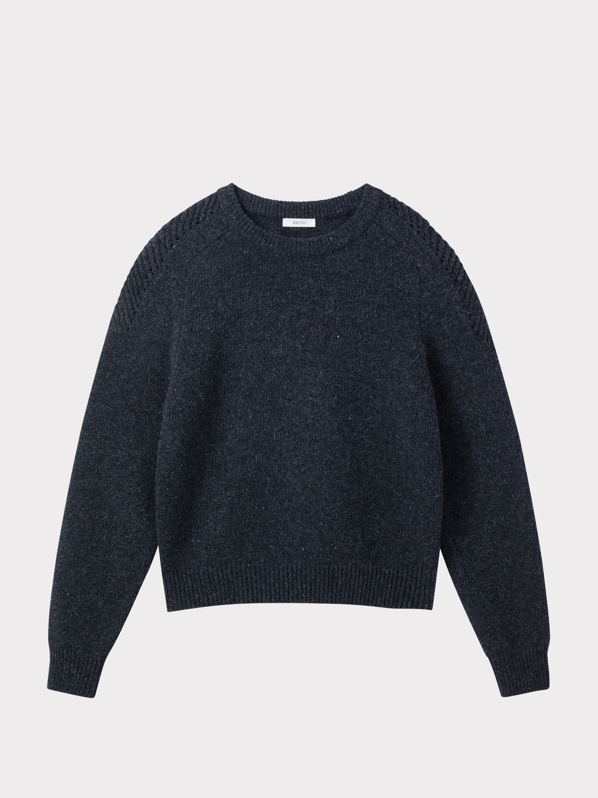 Recto - Shetland Wool Knit Top (Charcoal Grey) product image 4 | TRAB K-Fashion Australia
