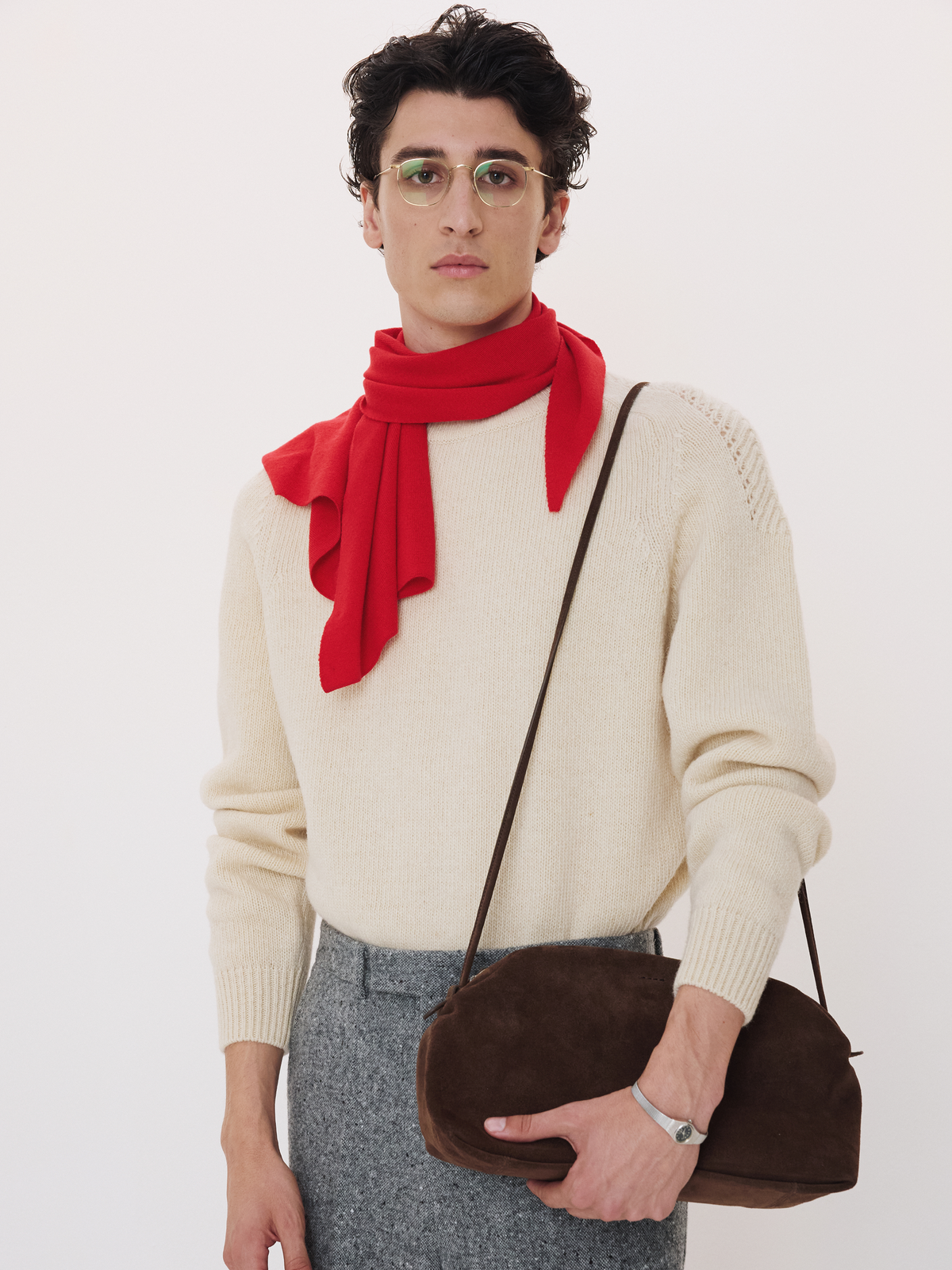 Recto - Shetland Wool Knit Top (Ivory) product image 1 | TRAB K-Fashion Australia
