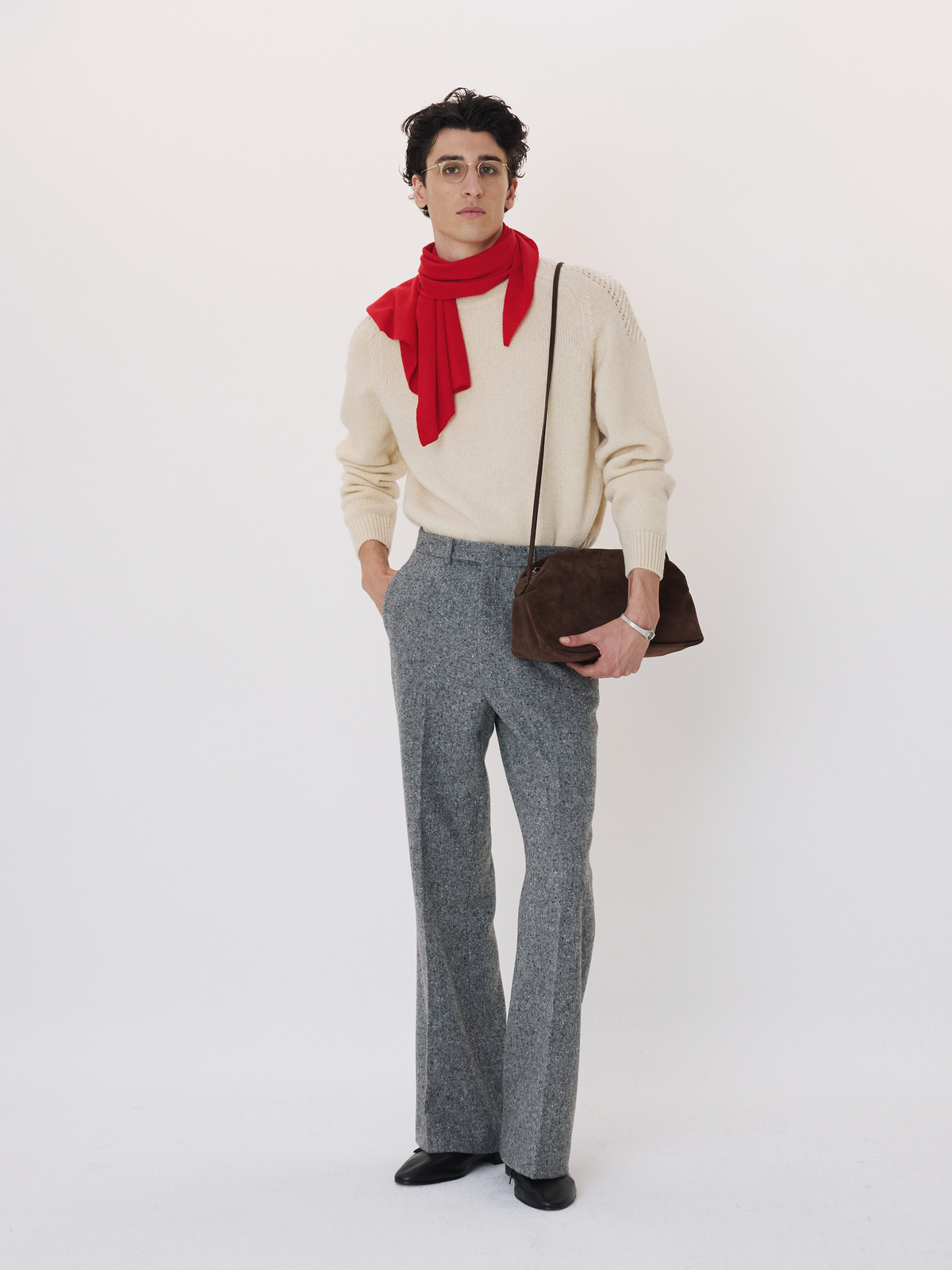 Recto - Shetland Wool Knit Top (Ivory) product image 2 | TRAB K-Fashion Australia