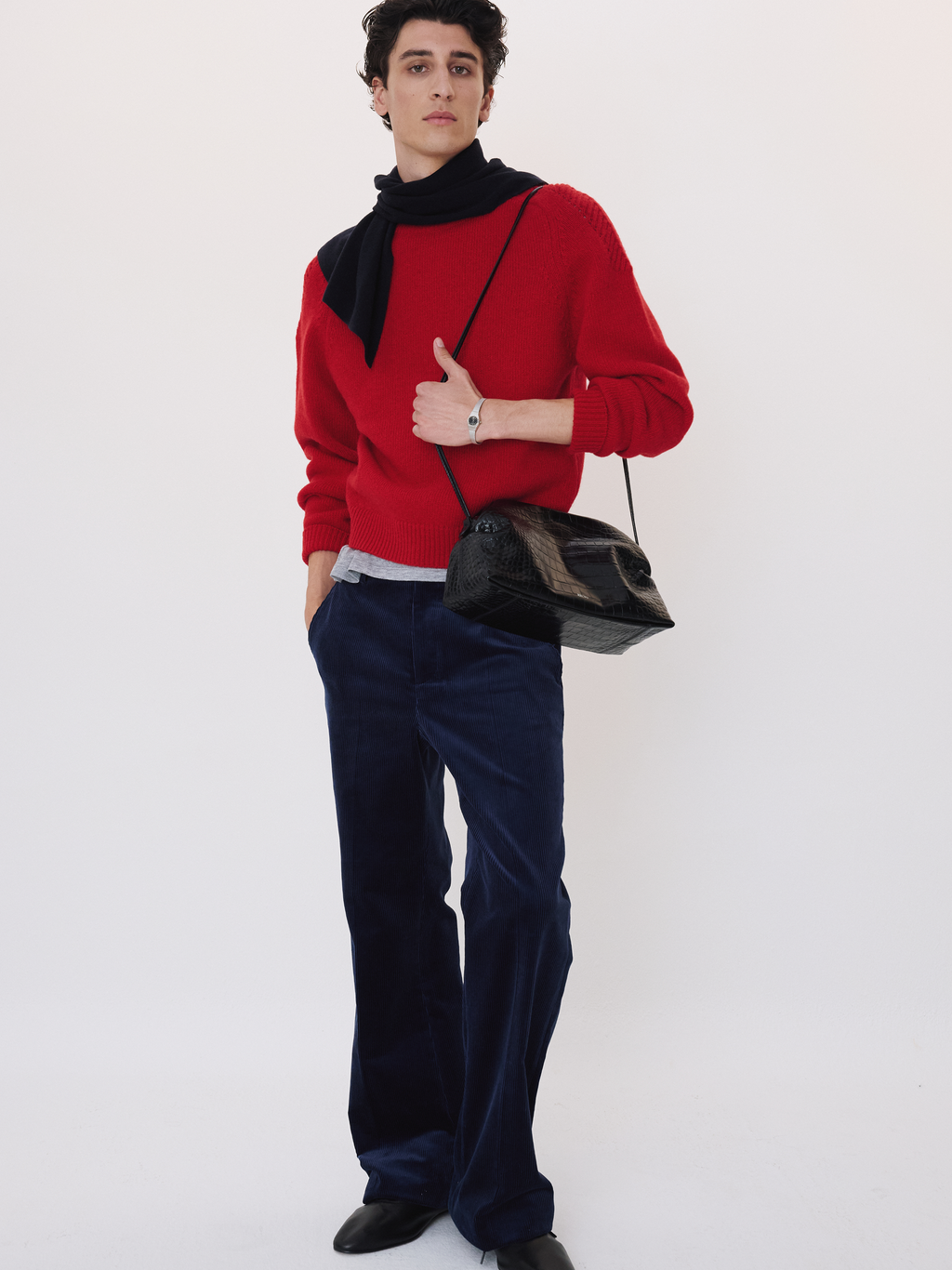 Recto - Shetland Wool Knit Top (Red) product image 2 | TRAB K-Fashion Australia