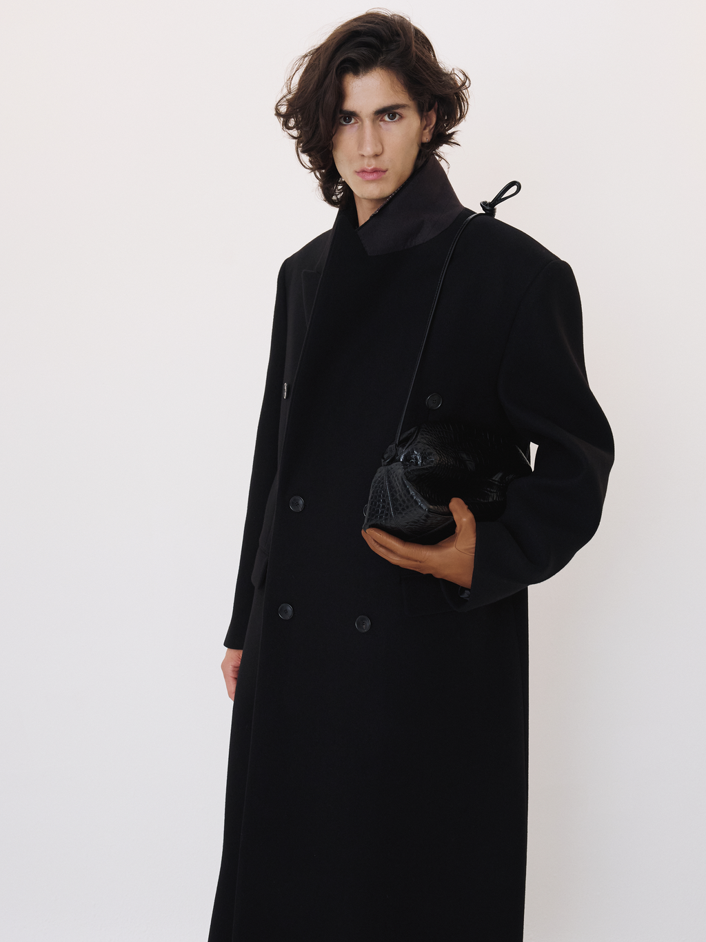Recto - Classic Tailored Double Breasted Coat (Black) product image 2 | TRAB K-Fashion Australia