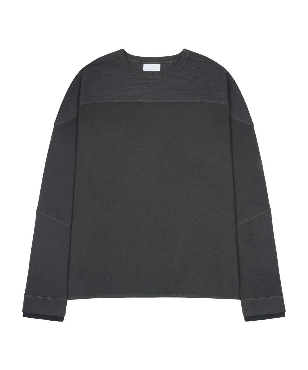 San San Gear - Rollable Crew Neck (Charcoal) product image 1 | TRAB K-Fashion Australia